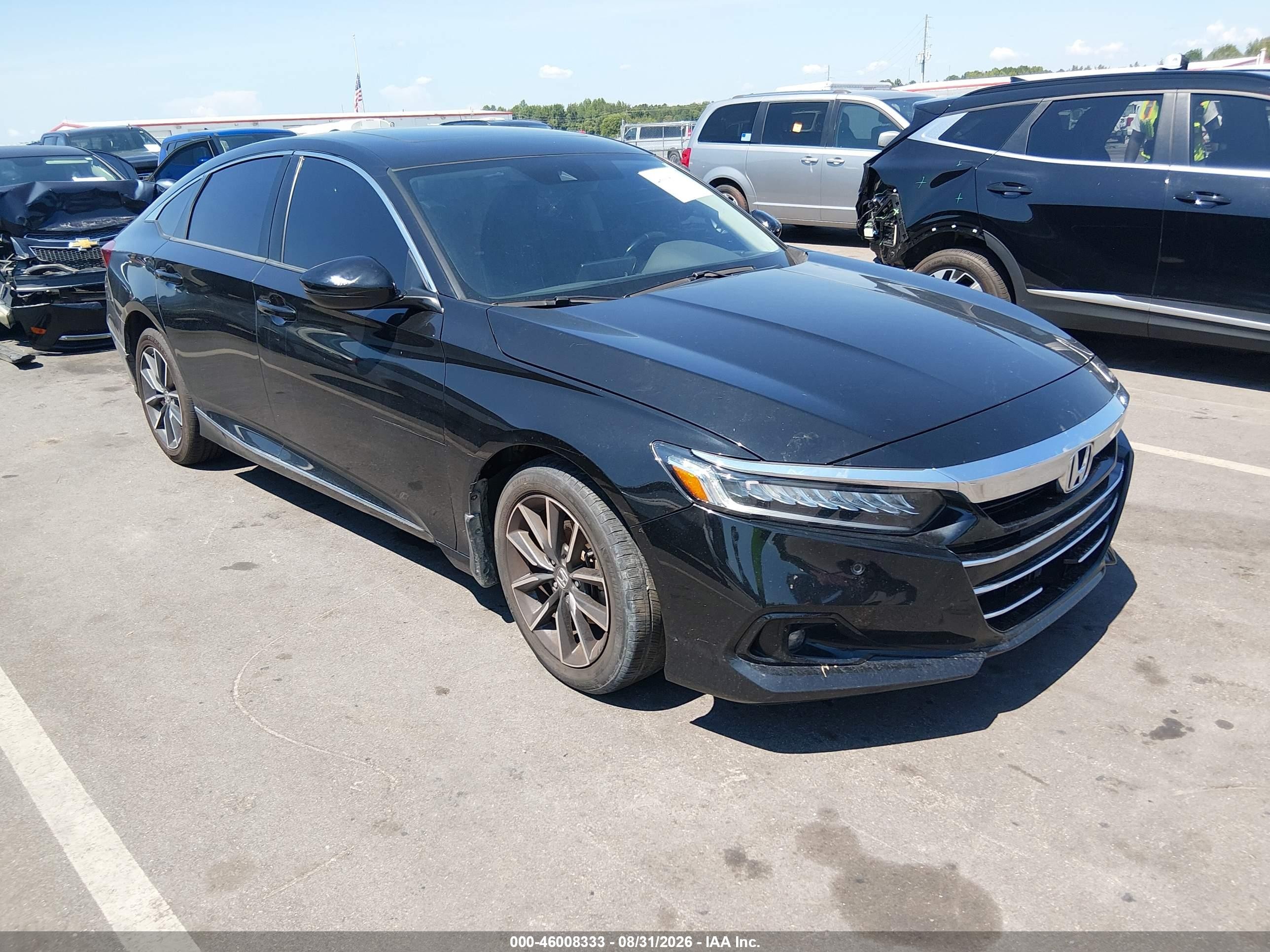 2021 Honda Accord VIN 1HGCV1F53MA117516 — IAAI salvage auction photo
