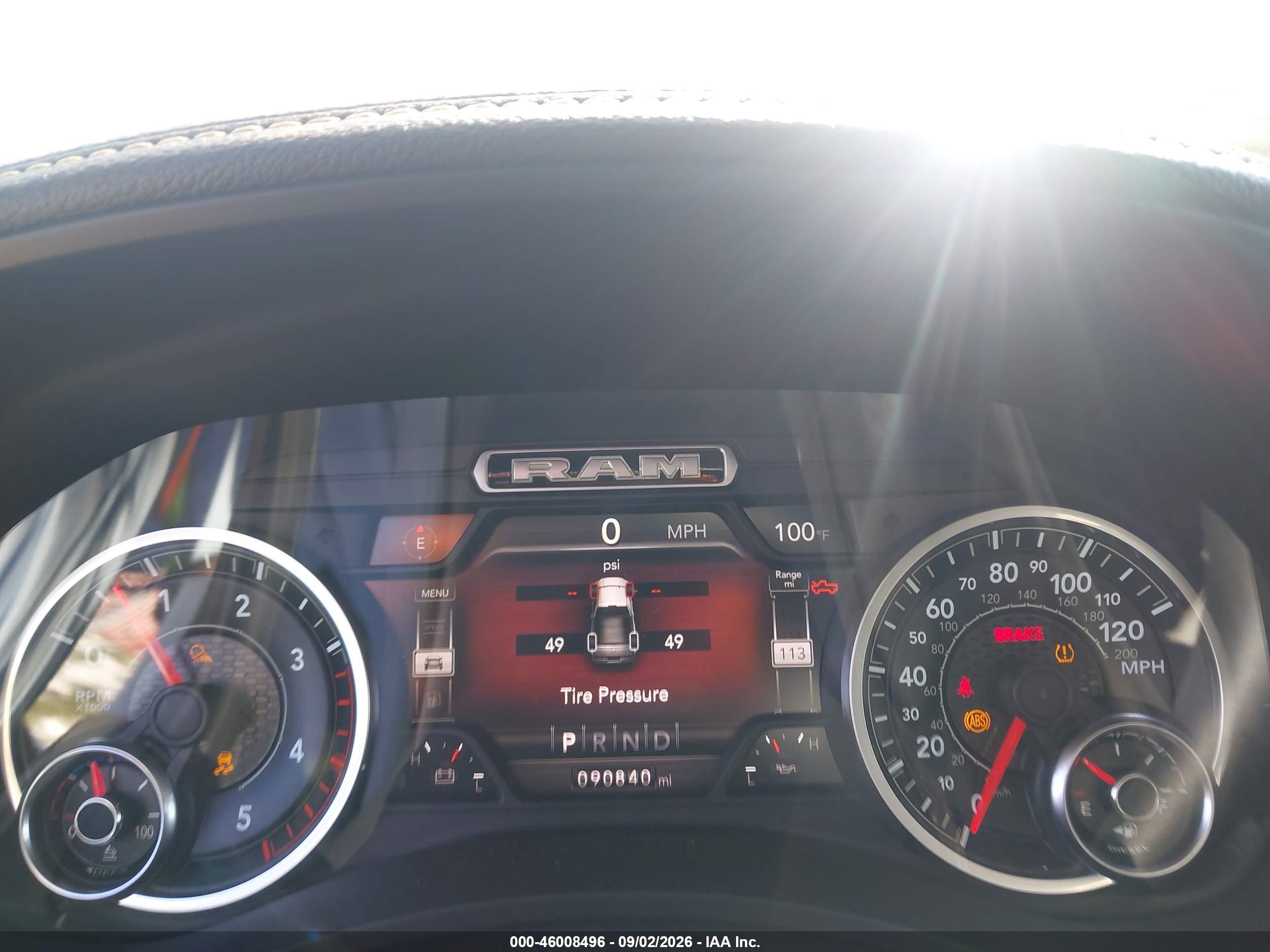 2019 Ram 2500 VIN 3C6UR5NL9KG685998 IAAI salvage auction — Front End, Salvage (California), sold $19,100 on 2026-09-11 (photo 7)