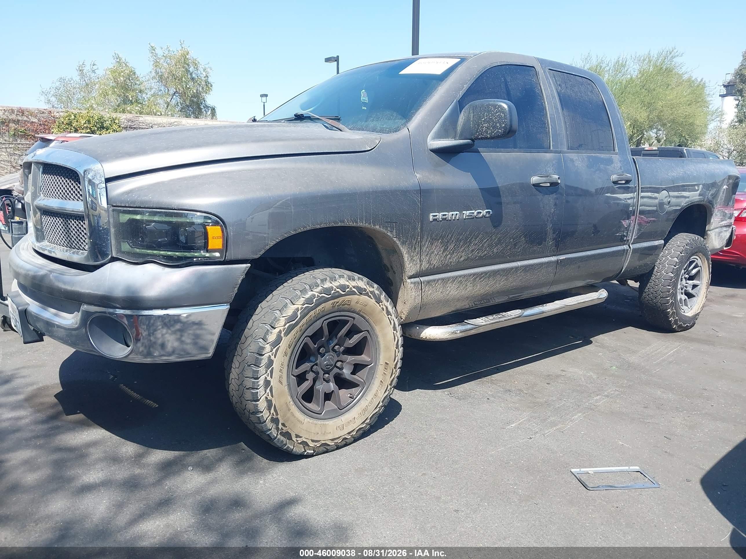 2004 Dodge Ram 1500 VIN 1D7HA18N84J286790 IAAI salvage auction — Side, Salvage Certificate (California), sold $925 on 2026-09-13 (photo 2)