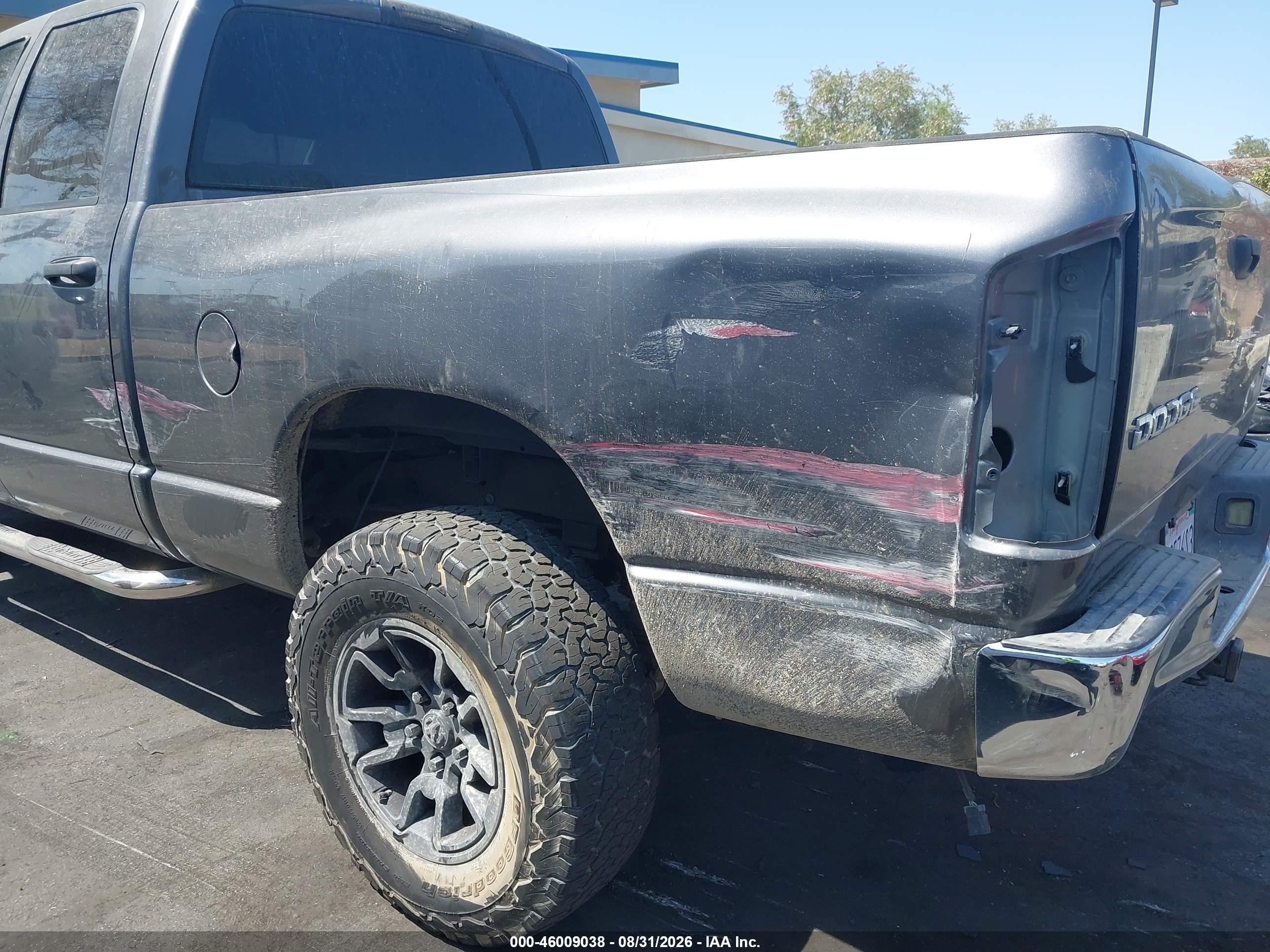 2004 Dodge Ram 1500 VIN 1D7HA18N84J286790 IAAI salvage auction — Side, Salvage Certificate (California), sold $925 on 2026-09-13 (photo 6)