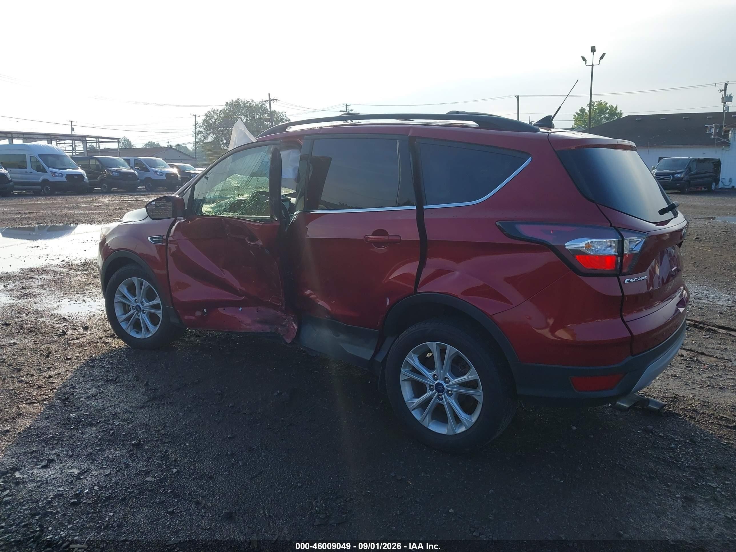 2018 Ford Escape VIN 1FMCU9GD8JUD46558 IAAI salvage auction — Side, Mv-907A (New York), sold $1,350 on 2026-09-13 (photo 3)