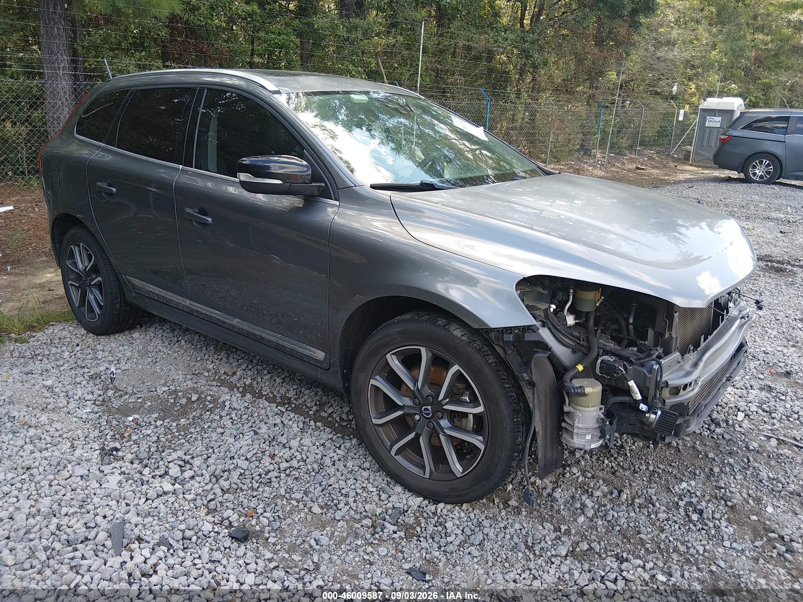 2017 Volvo Xc60 VIN YV449MRR5H2129753 IAAI salvage auction — Front End, Salvage (South Carolina), sold $4,300 on 2026-09-30 (photo 1)