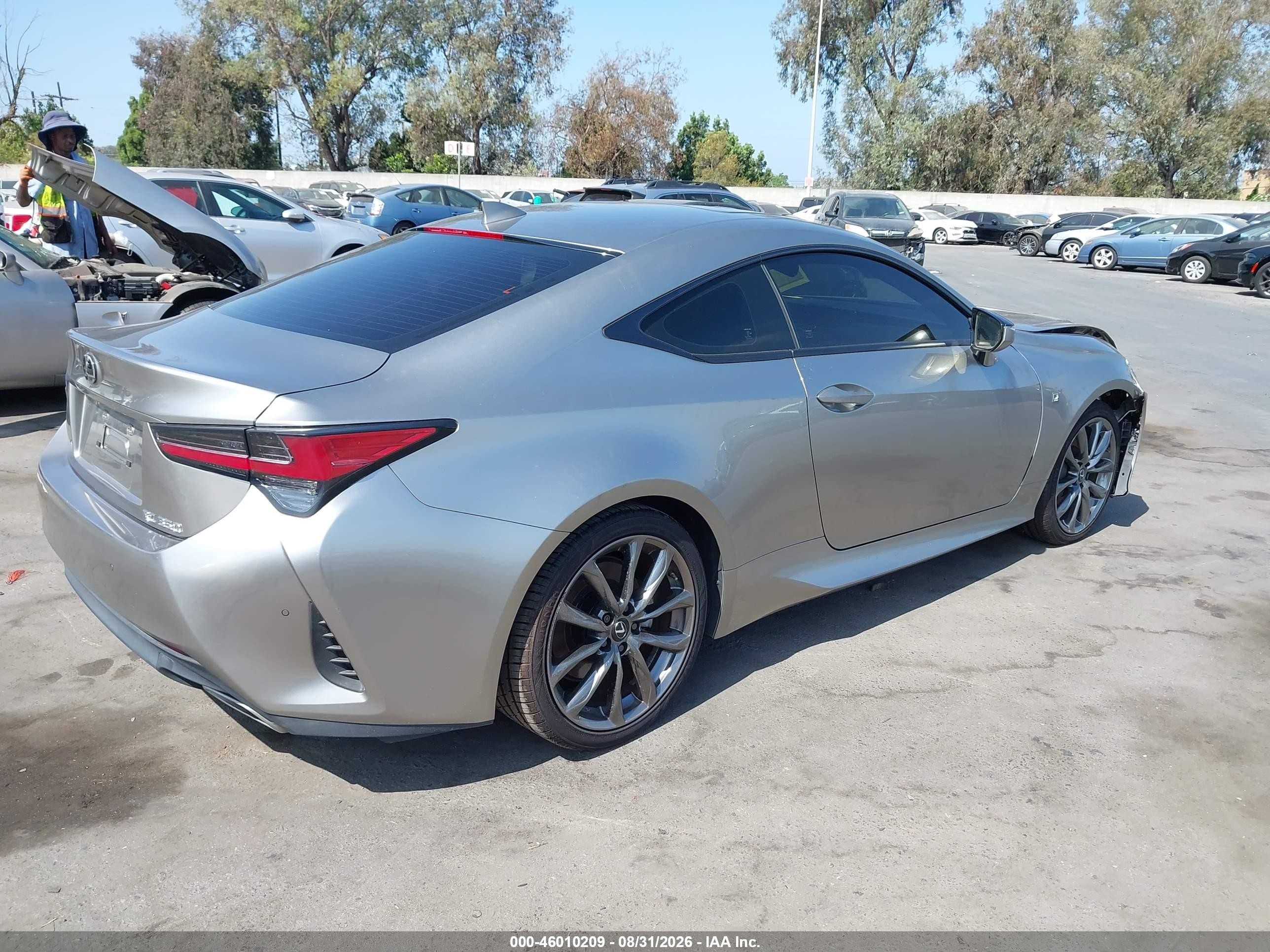 2022 Lexus Rc VIN JTHGZ5BC4N5026036 IAAI salvage auction — Front End, Salvage (California), sold $14,400 on 2026-09-03 (photo 4)