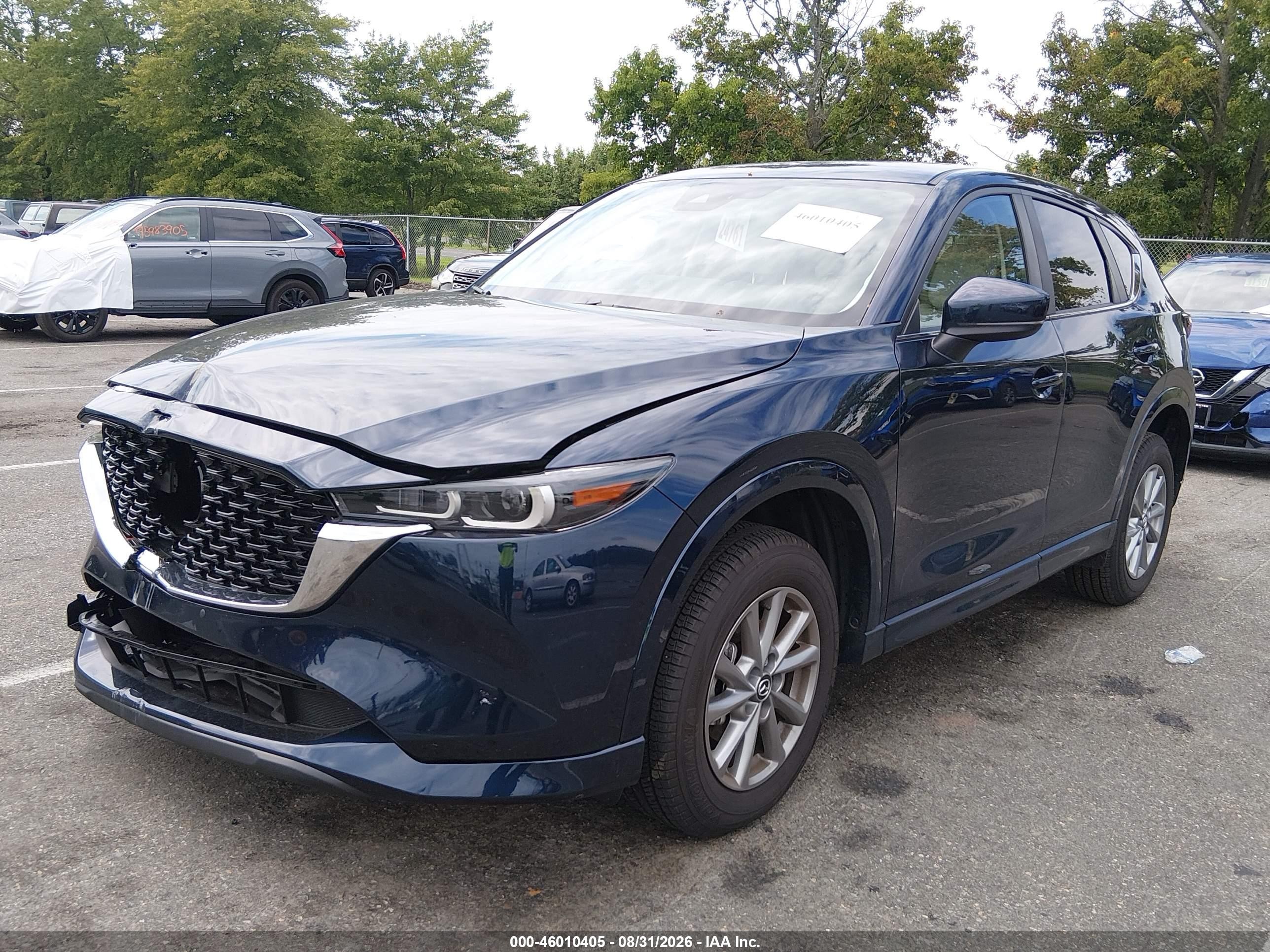 2025 Mazda Cx-5 VIN JM3KFBCM7S0697341 IAAI salvage auction — Front End, Rebuildable (Florida), sold $9,600 on 2026-09-18 (photo 2)