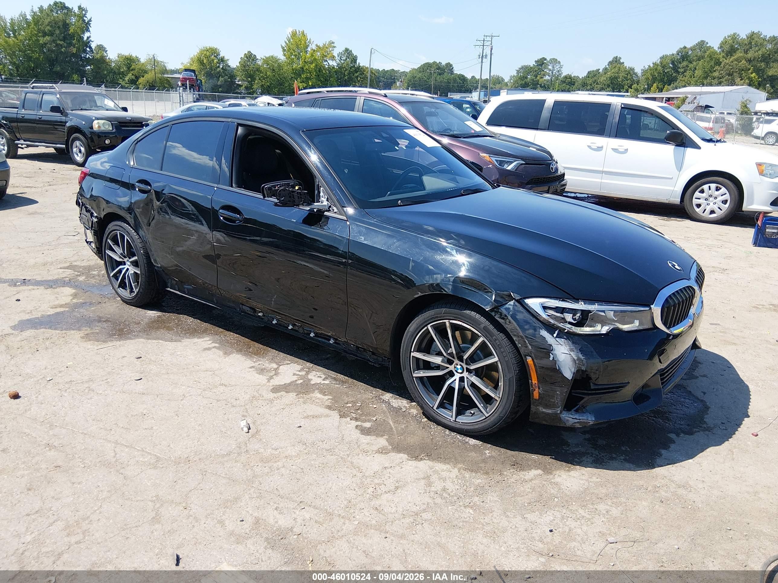 2021 BMW 3 Series VIN 3MW5R7J07M8B99026 — IAAI salvage auction photo