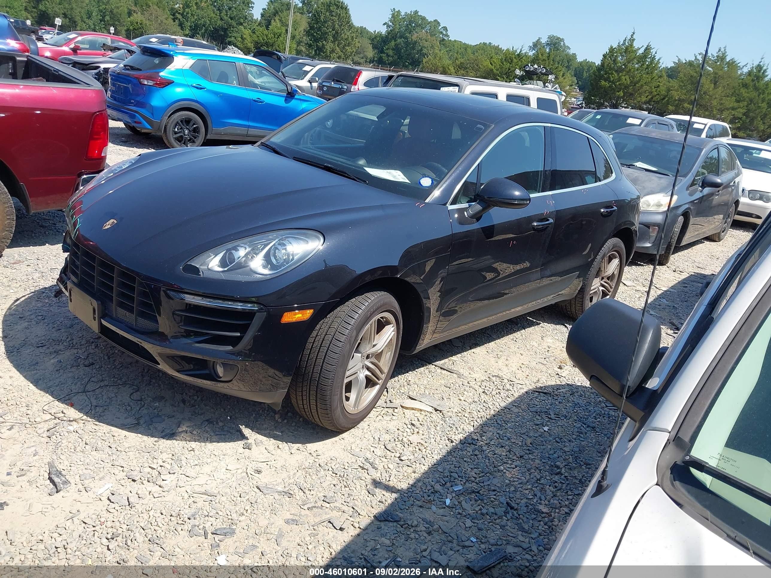 2016 Porsche Macan VIN WP1AB2A56GLB43918 IAAI salvage auction — Front End, Salvage (North Carolina), sold $6,300 on 2026-09-14 (photo 2)