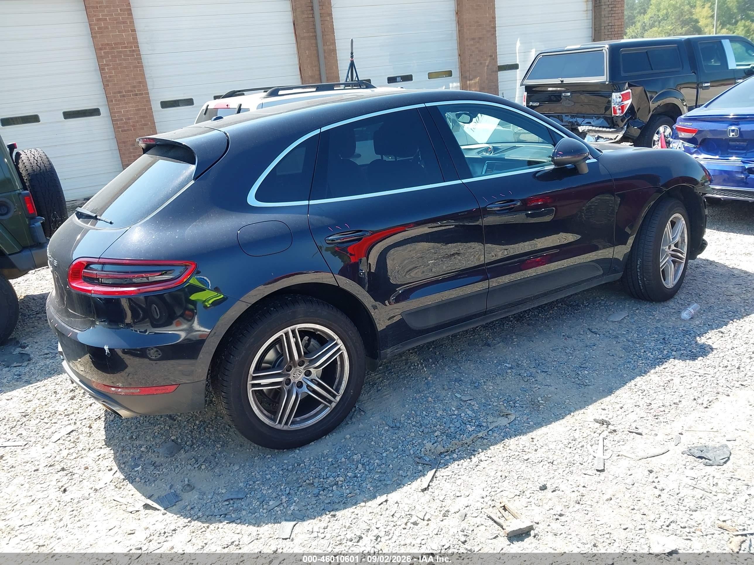 2016 Porsche Macan VIN WP1AB2A56GLB43918 IAAI salvage auction — Front End, Salvage (North Carolina), sold $6,300 on 2026-09-14 (photo 4)