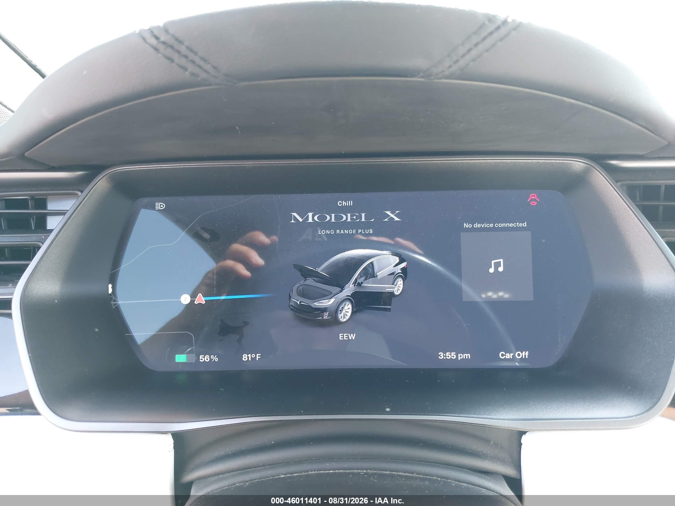 2020 Tesla Model x VIN 5YJXCDE2XLF299347 IAAI salvage auction — Front End, Salvage (Indiana), sold $11,300 on 2026-10-01 (photo 7)