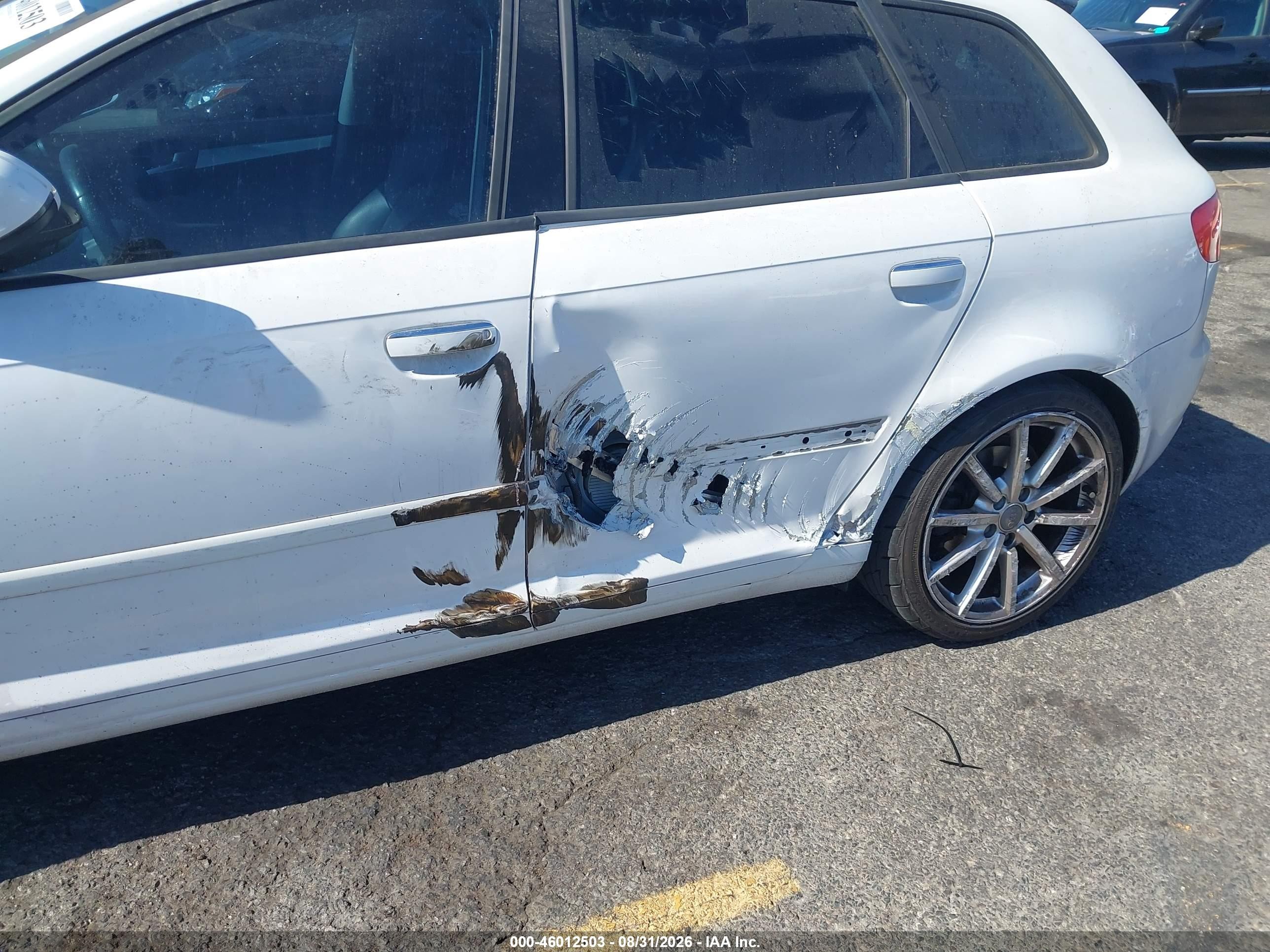 2011 Audi A3 VIN WAUKEAFM7BA033503 IAAI salvage auction — Side, Salvage (California), sold $1,250 on 2026-09-11 (photo 6)