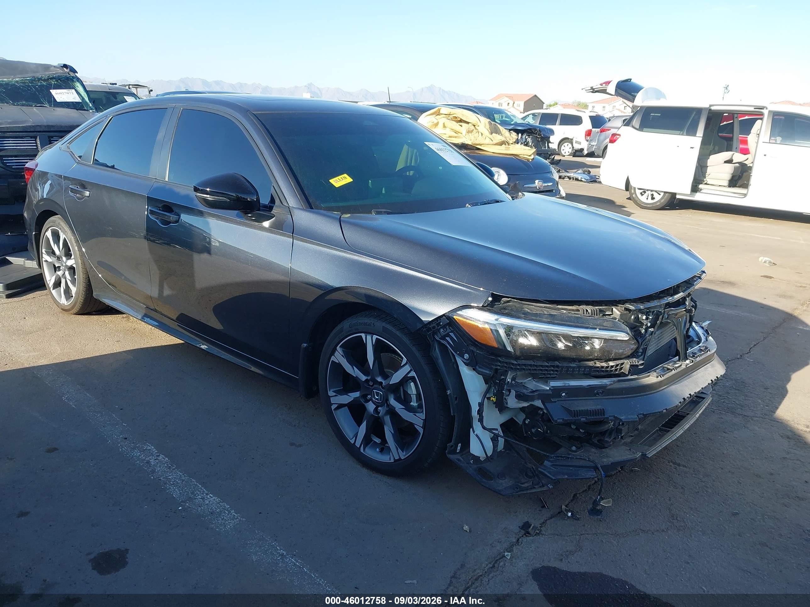 2026 Honda Civic Hybrid VIN 2HGFE4F82TH309468 — IAAI salvage auction photo