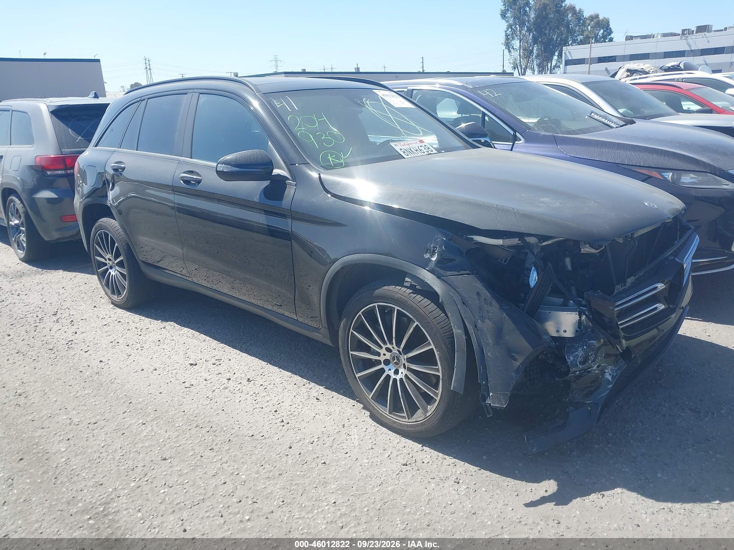 2019 Mercedes-Benz GLC-Class VIN WDC0G4JB0KV187887 — IAAI salvage auction photo