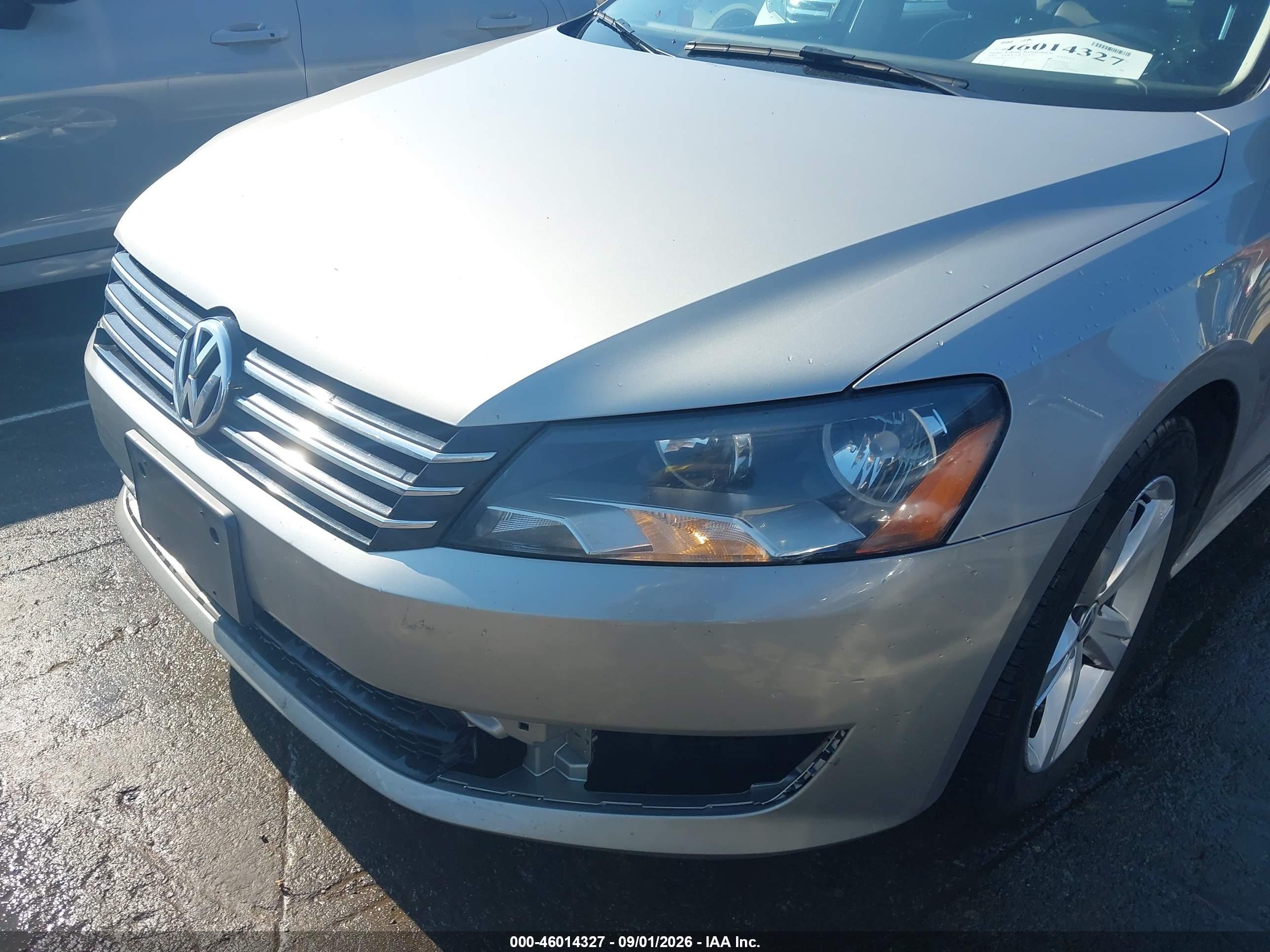 2013 Volkswagen Passat VIN 1VWBP7A38DC121236 IAAI salvage auction — Unknown, Salvage (North Carolina), sold $950 on 2026-09-29 (photo 6)