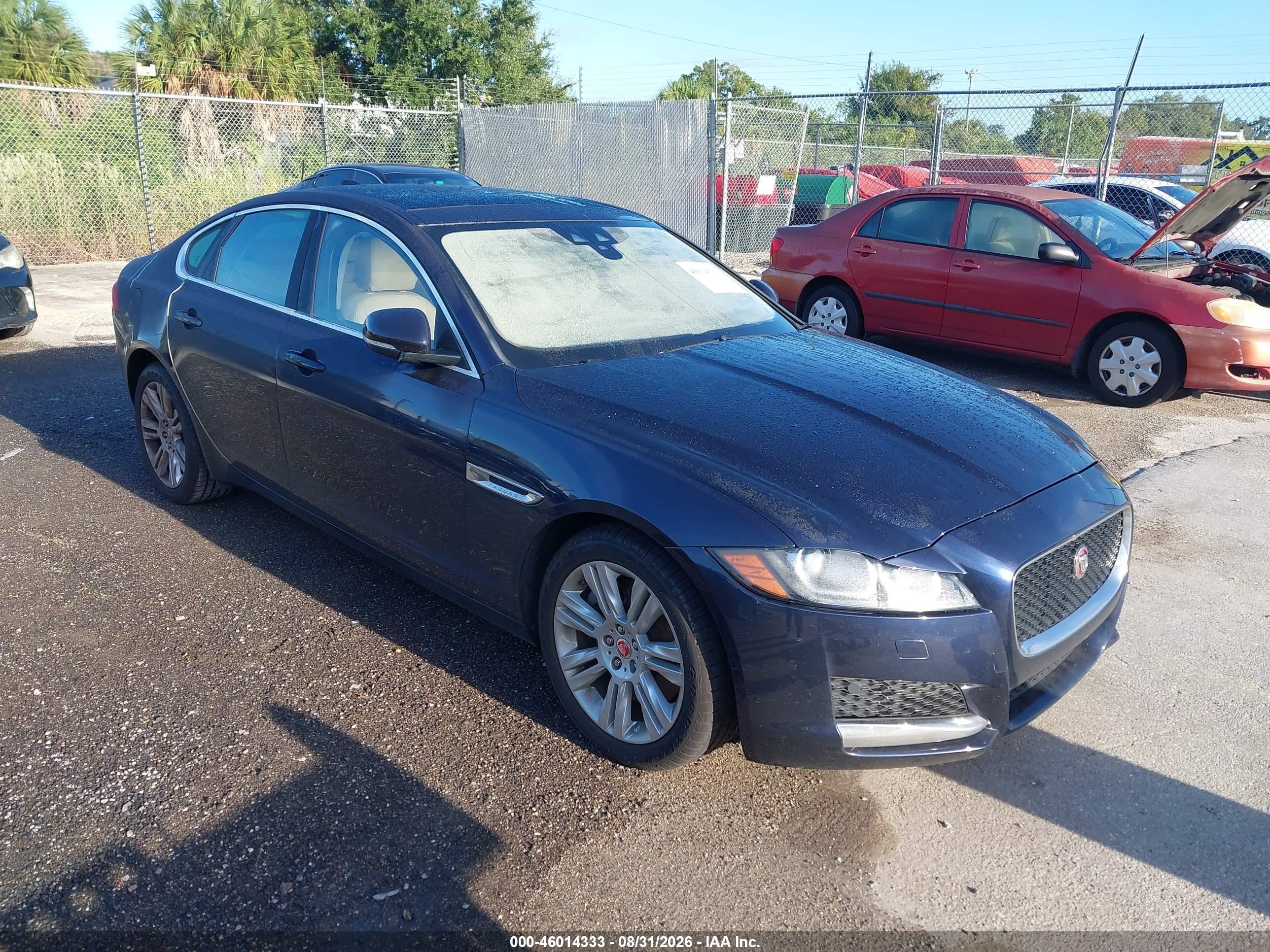 2016 Jaguar Xf VIN SAJBD4BV8GCY22441 IAAI salvage auction — Normal Wear, Clear (Florida), sold $375 on 2026-09-02 (photo 1)