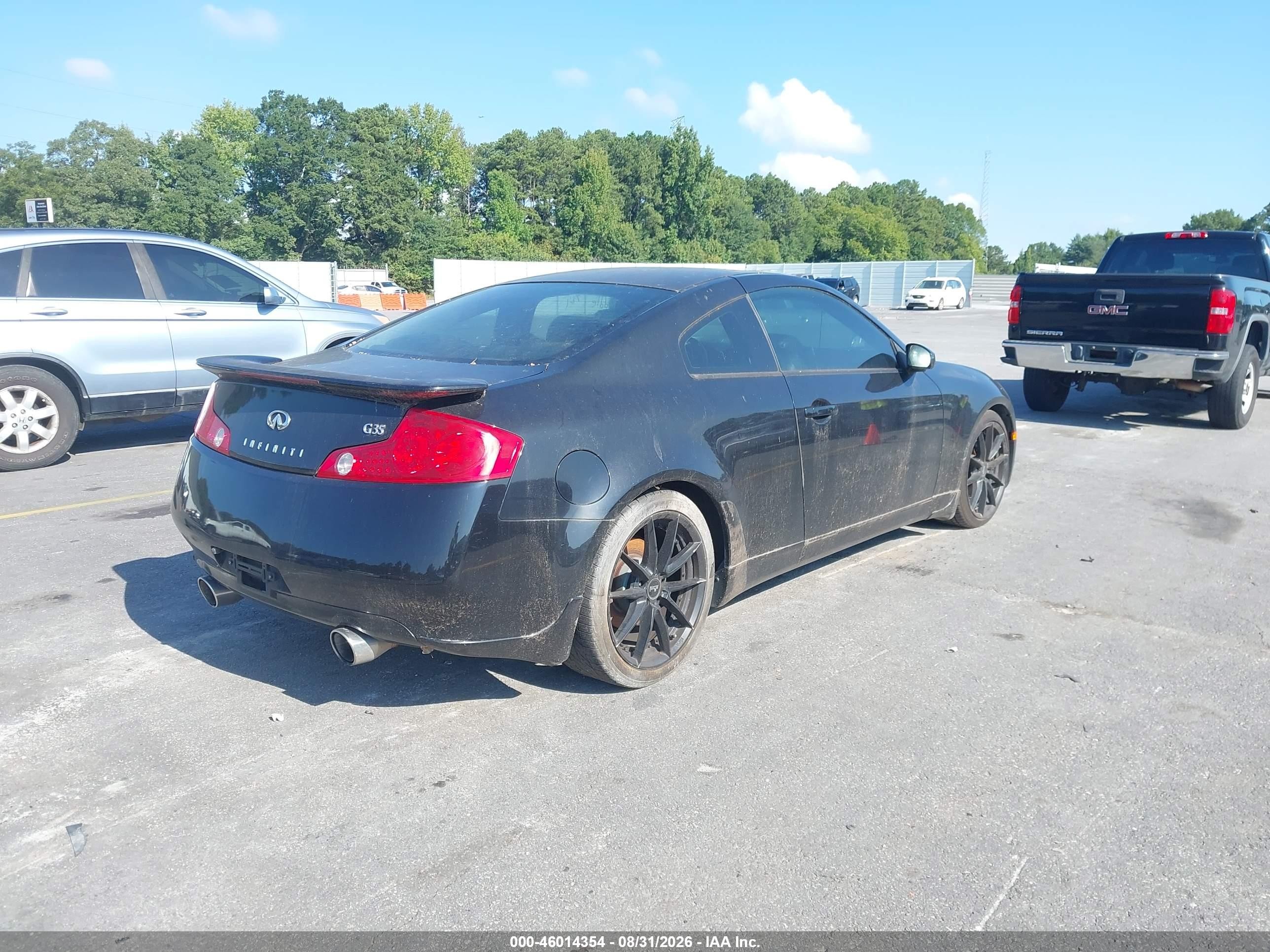 2005 Infiniti G35 VIN JNKCV54E95M407850 IAAI salvage auction — Normal Wear, Clear (Georgia), sold $350 on 2026-09-09 (photo 4)