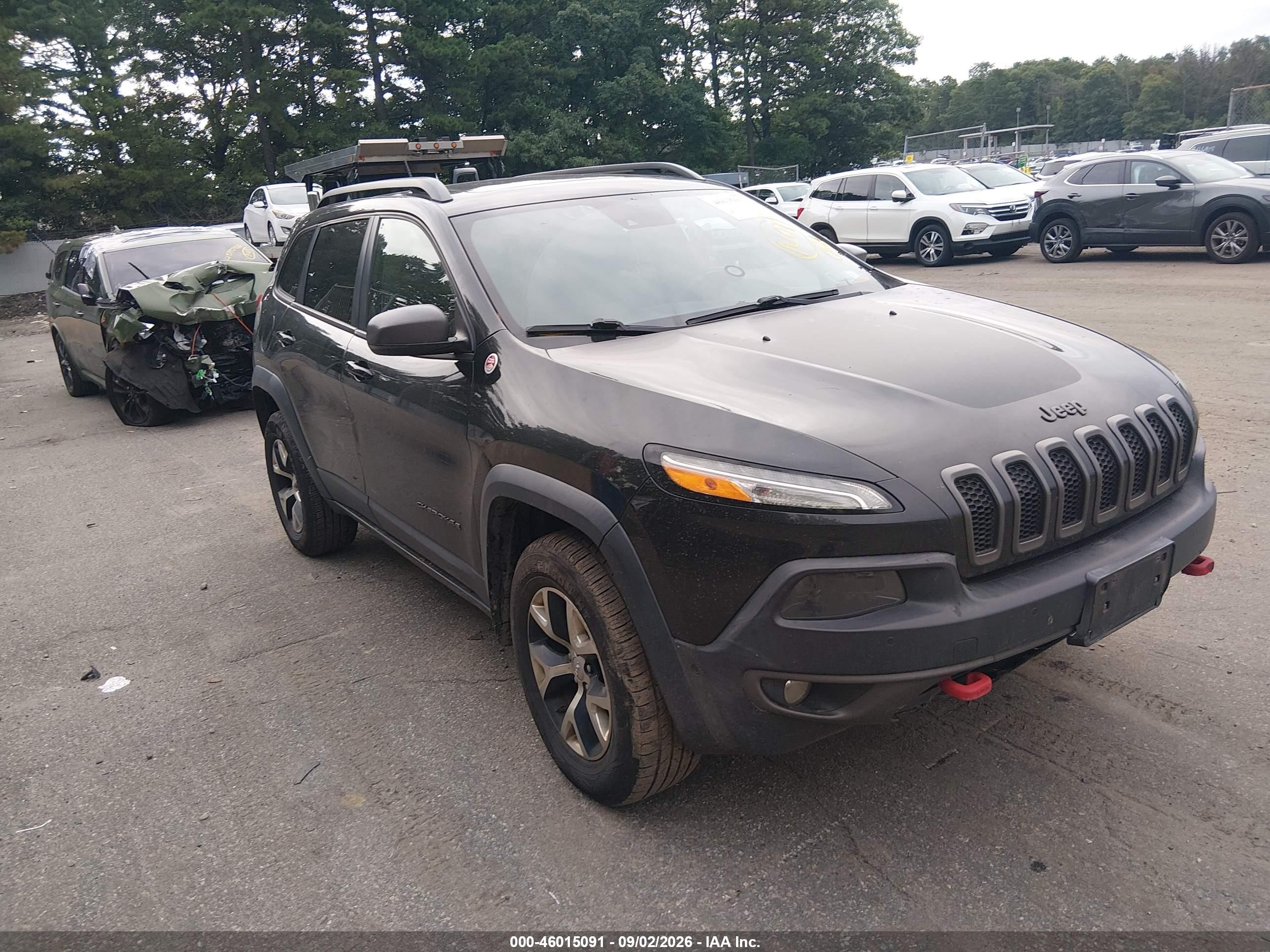 2014 Jeep Cherokee VIN 1C4PJMBS2EW161469 IAAI salvage auction — Normal Wear, Clear (New York), sold $1,650 on 2026-10-02 (photo 1)