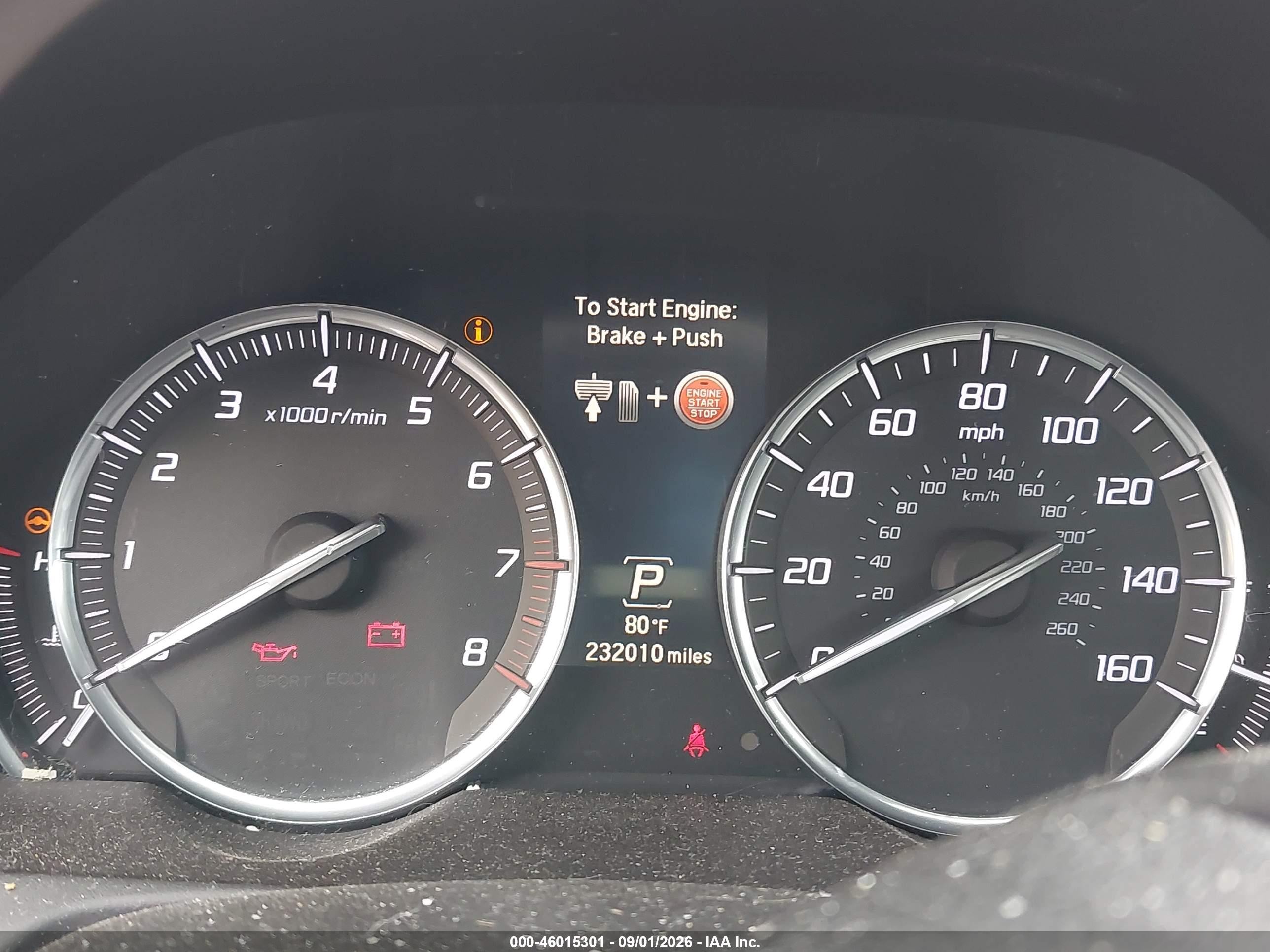 2016 Acura Tlx VIN 19UUB2F54GA004732 IAAI salvage auction — Normal Wear, Clear (Pennsylvania), sold $1,650 on 2026-09-10 (photo 7)