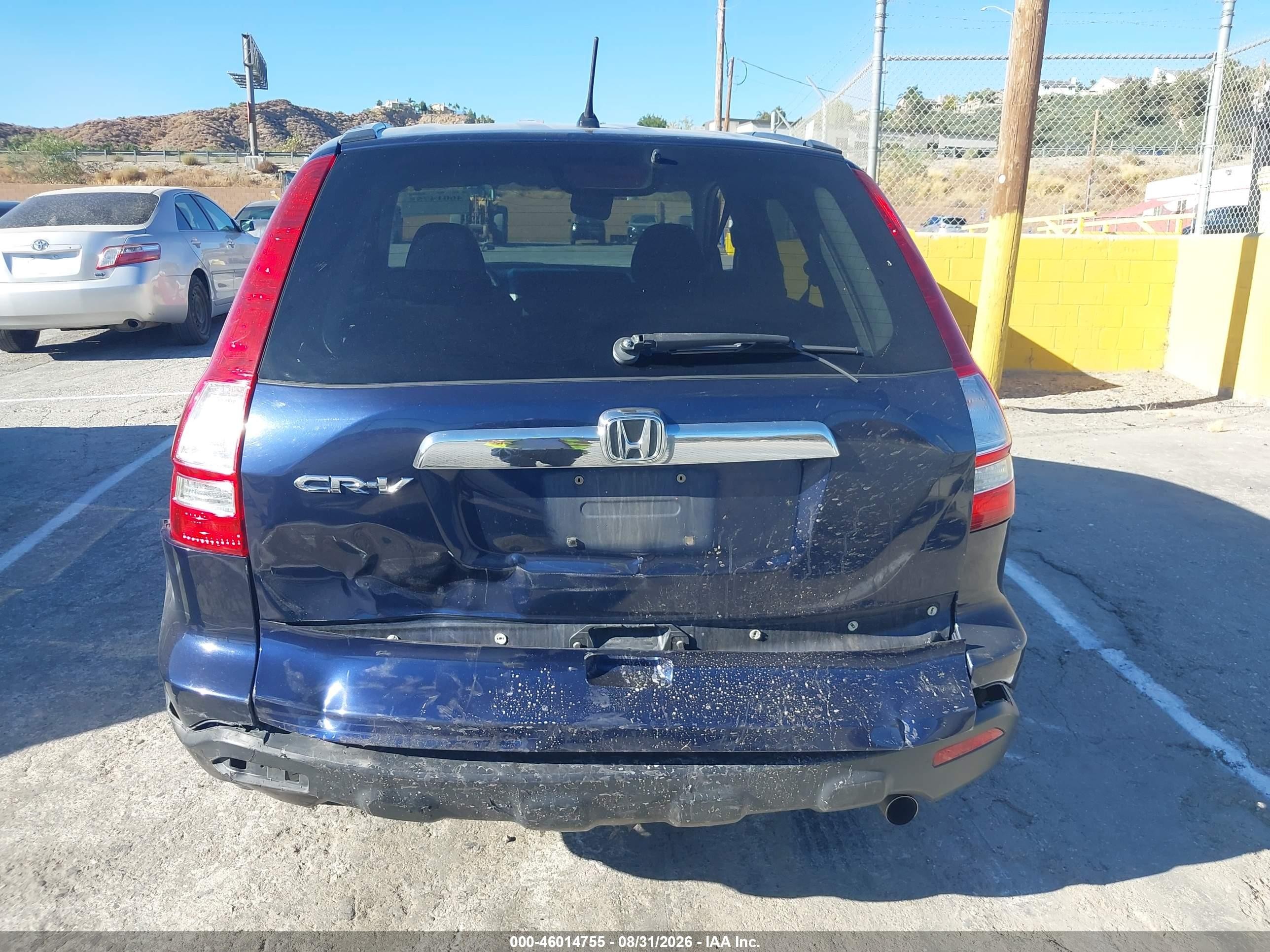 2007 Honda CR-V VIN 5J6RE48567L018473 IAAI salvage auction — Front & Rear, Salvage (California), sold $1,150 on 2026-09-11 (photo 6)