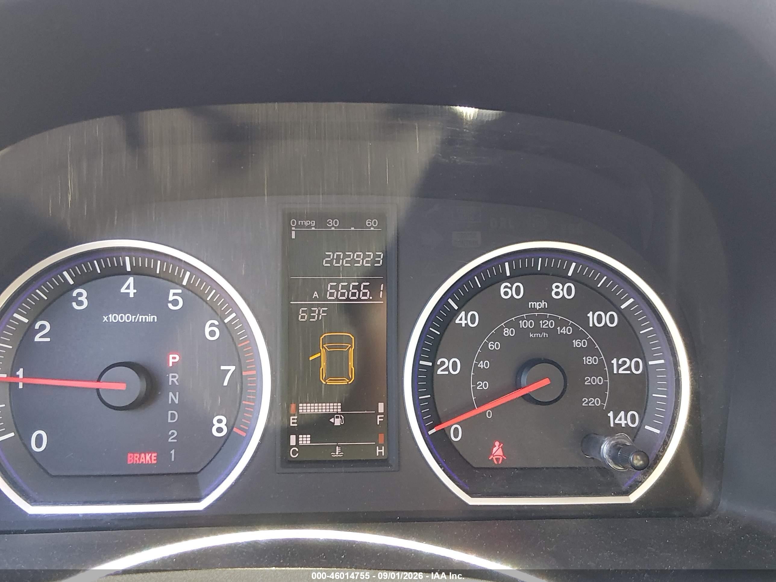 2007 Honda CR-V VIN 5J6RE48567L018473 IAAI salvage auction — Front & Rear, Salvage (California), sold $1,150 on 2026-09-11 (photo 7)