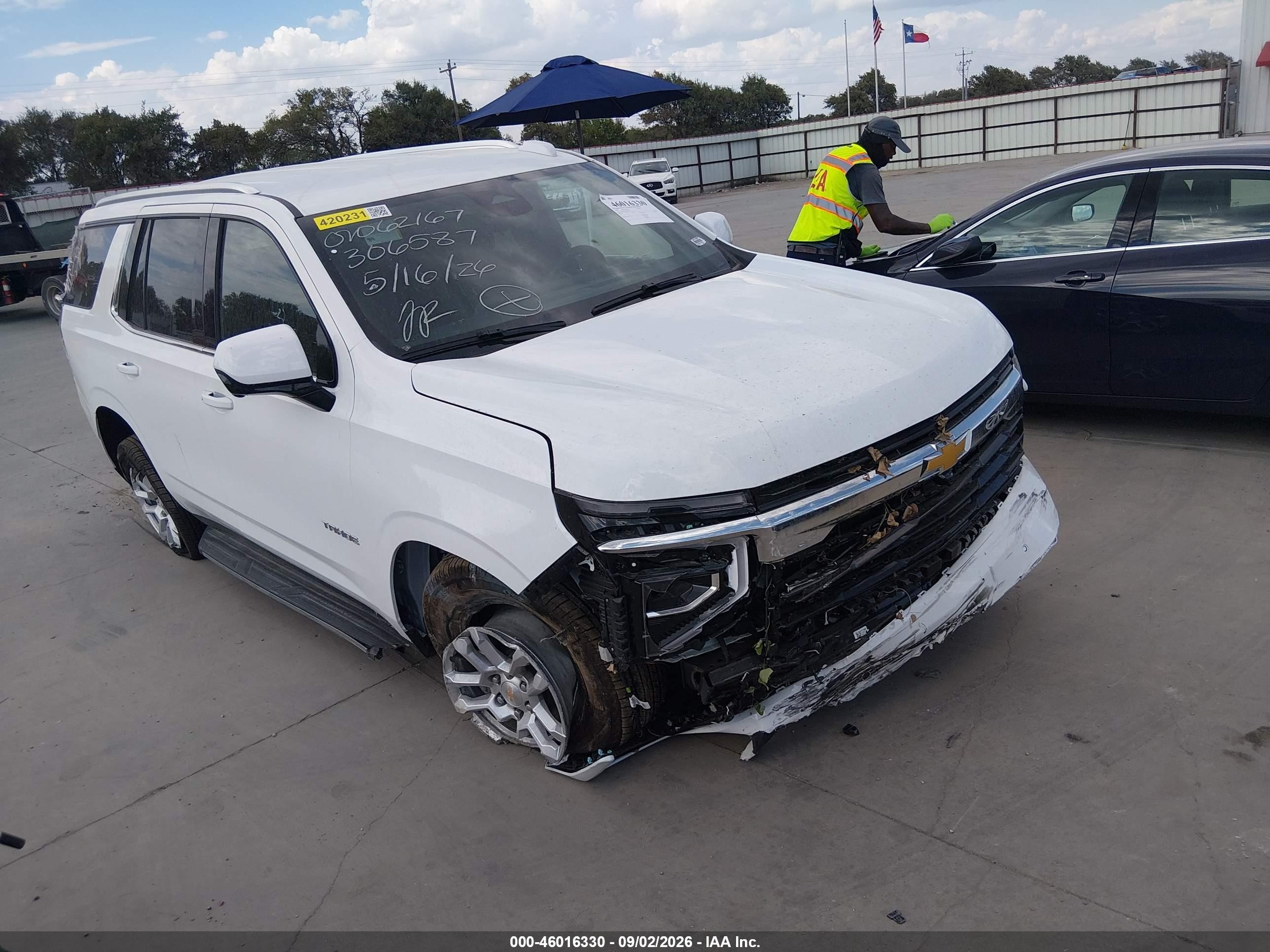 2026 Chevrolet Tahoe VIN 1GNS6MKD0TR306587 — IAAI salvage auction photo