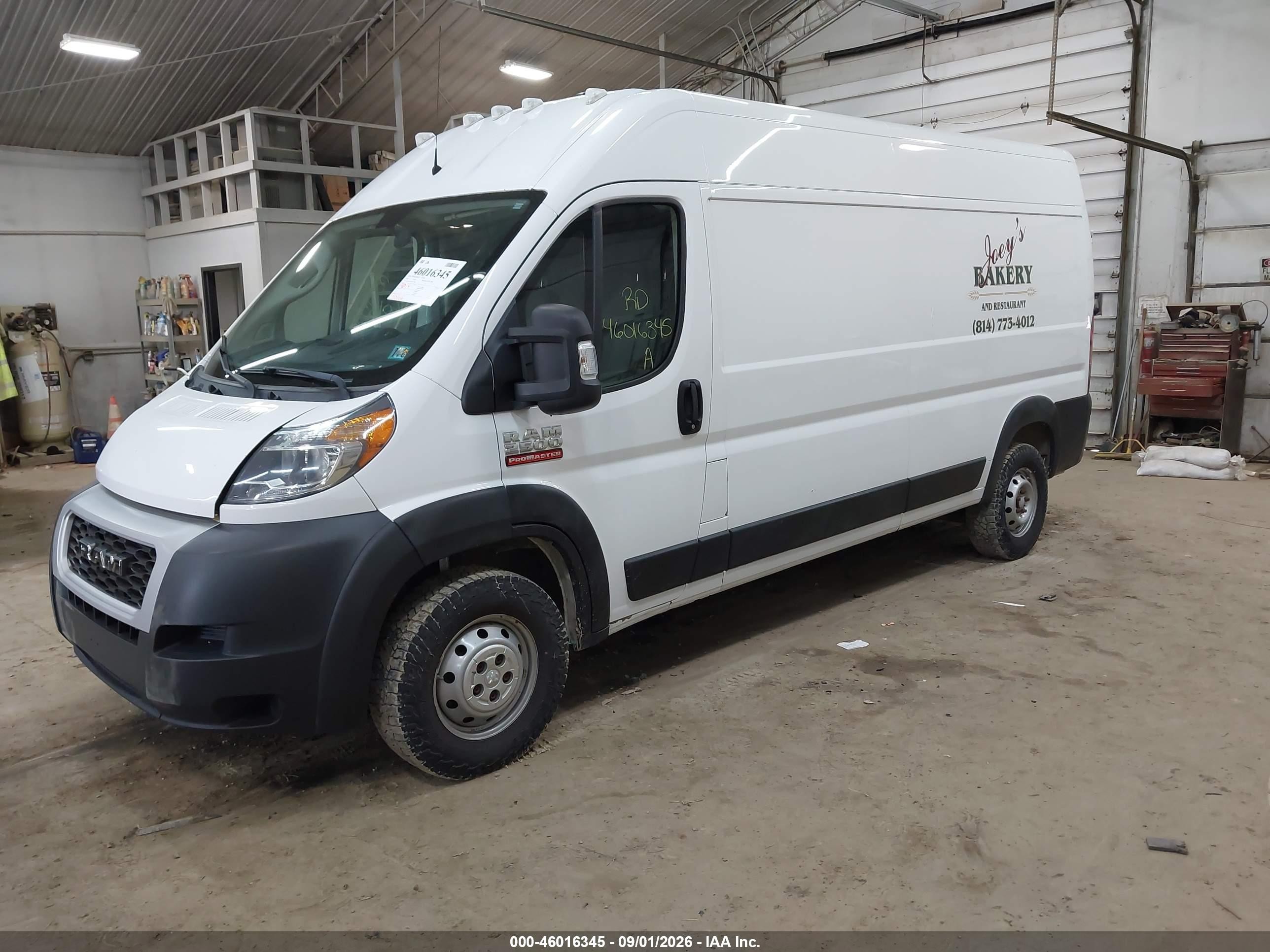 2019 Ram ProMaster 2500 VIN 3C6TRVDG9KE511666 IAAI salvage auction — Hail, Salvage (Pennsylvania), sold $5,800 on 2026-09-12 (photo 2)
