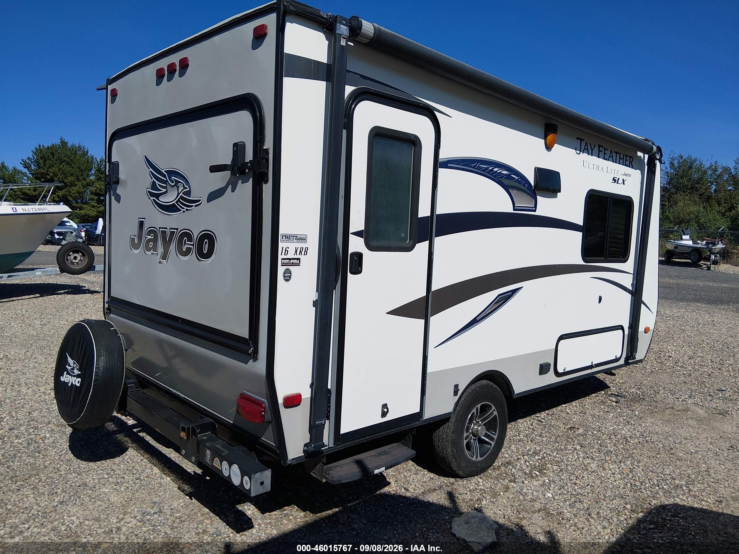 2015 Jayco Jay feather VIN 1UJBJHAH0F1JP0449 IAAI salvage auction — Front End, Salvage (New Jersey), sold $500 on 2026-10-14 (photo 4)