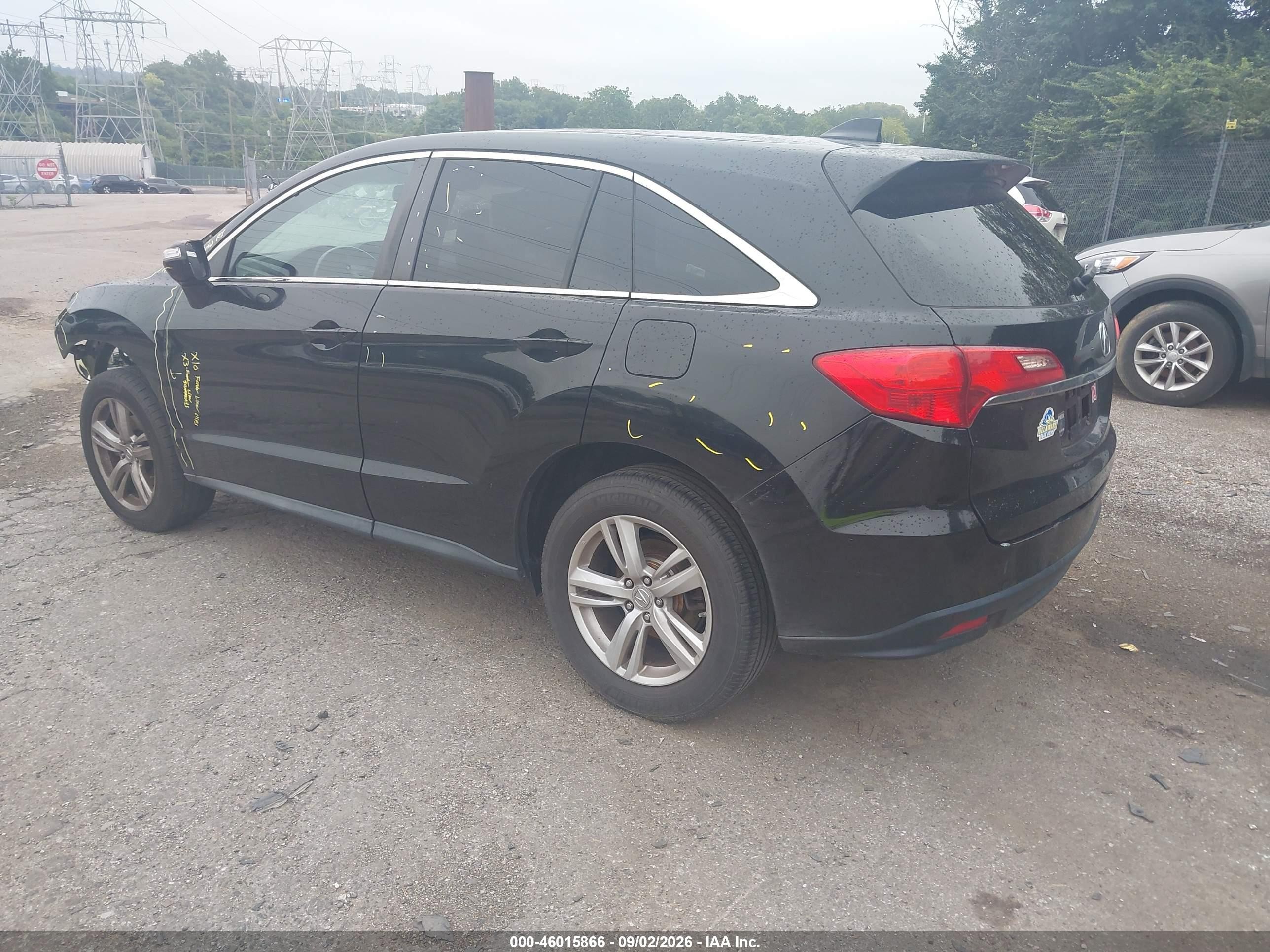 2015 Acura Rdx VIN 5J8TB4H56FL016310 IAAI salvage auction — All Over, Salvage (Pennsylvania), sold $975 on 2026-09-12 (photo 3)