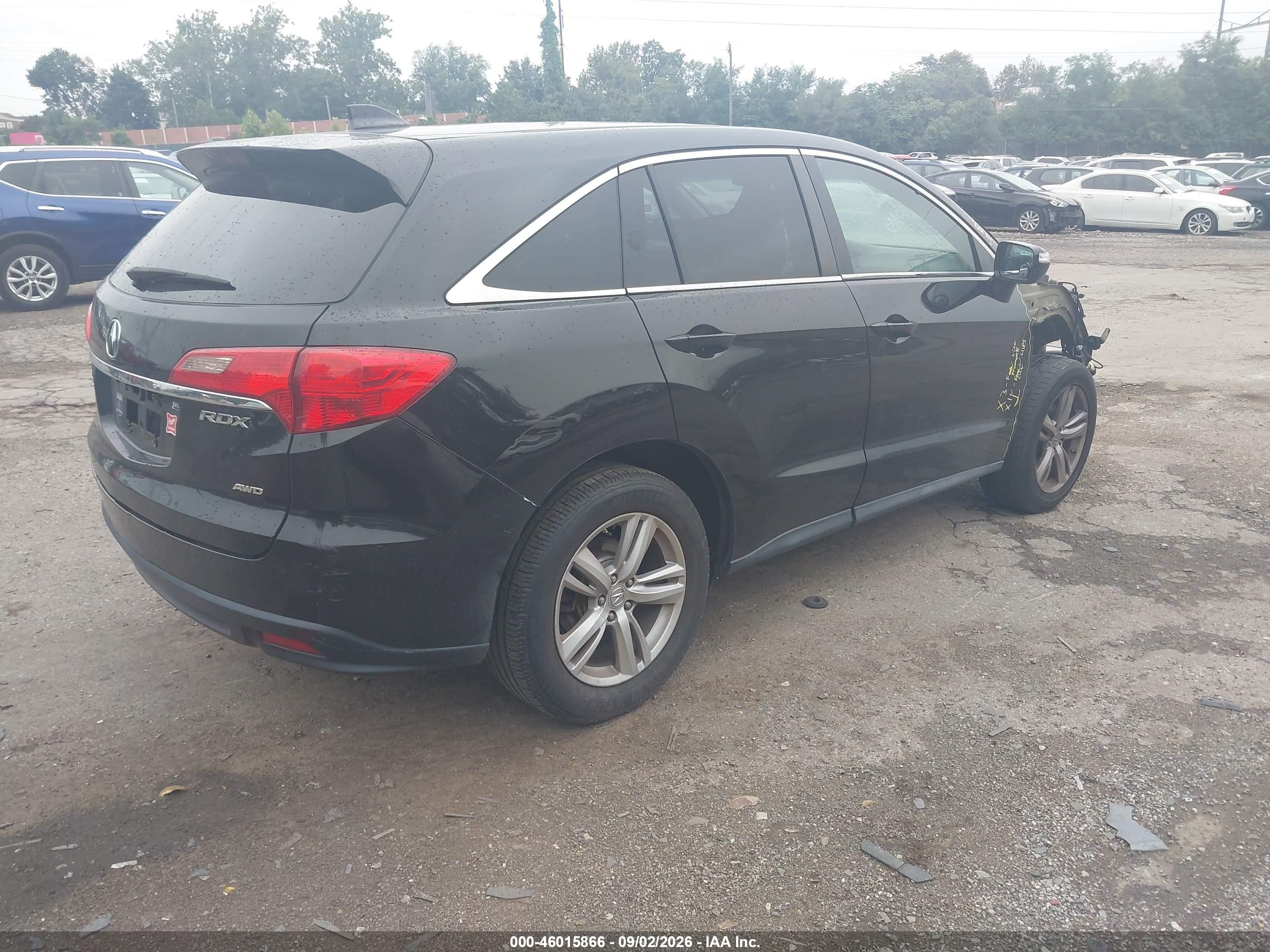 2015 Acura Rdx VIN 5J8TB4H56FL016310 IAAI salvage auction — All Over, Salvage (Pennsylvania), sold $975 on 2026-09-12 (photo 4)