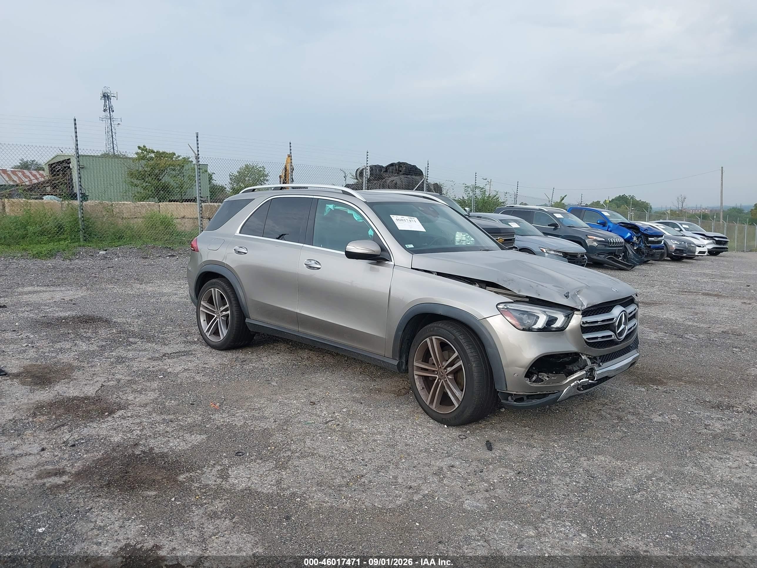 2020 Mercedes-Benz GLE-Class VIN 4JGFB4KB9LA047709 — IAAI salvage auction photo