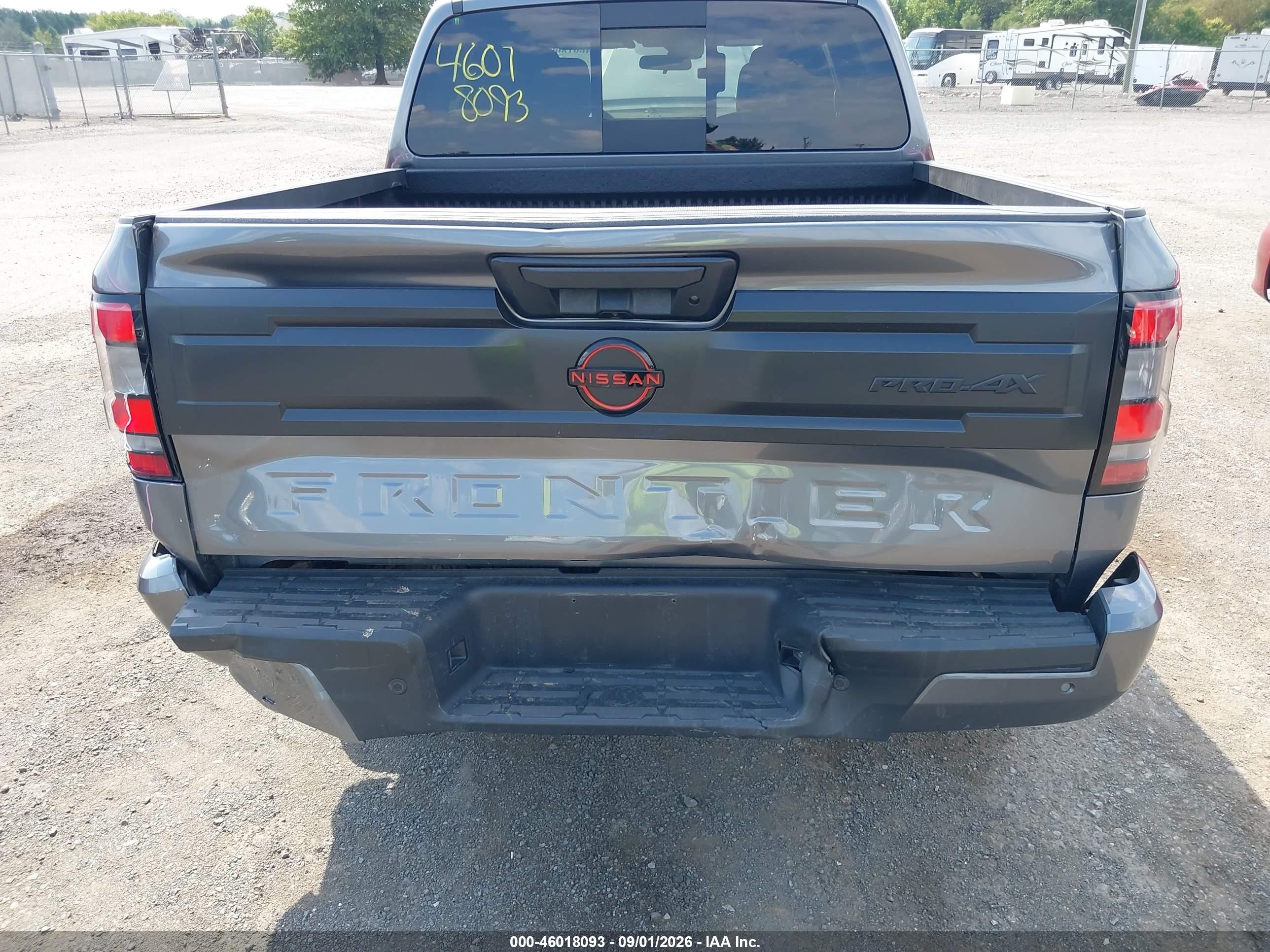 2026 Nissan Frontier VIN 1N6ED1EK4TN639321 IAAI salvage auction — Rear End, Enterprise Vehicles Clear Only (Virginia), sold $26,000 on 2026-09-04 (photo 6)