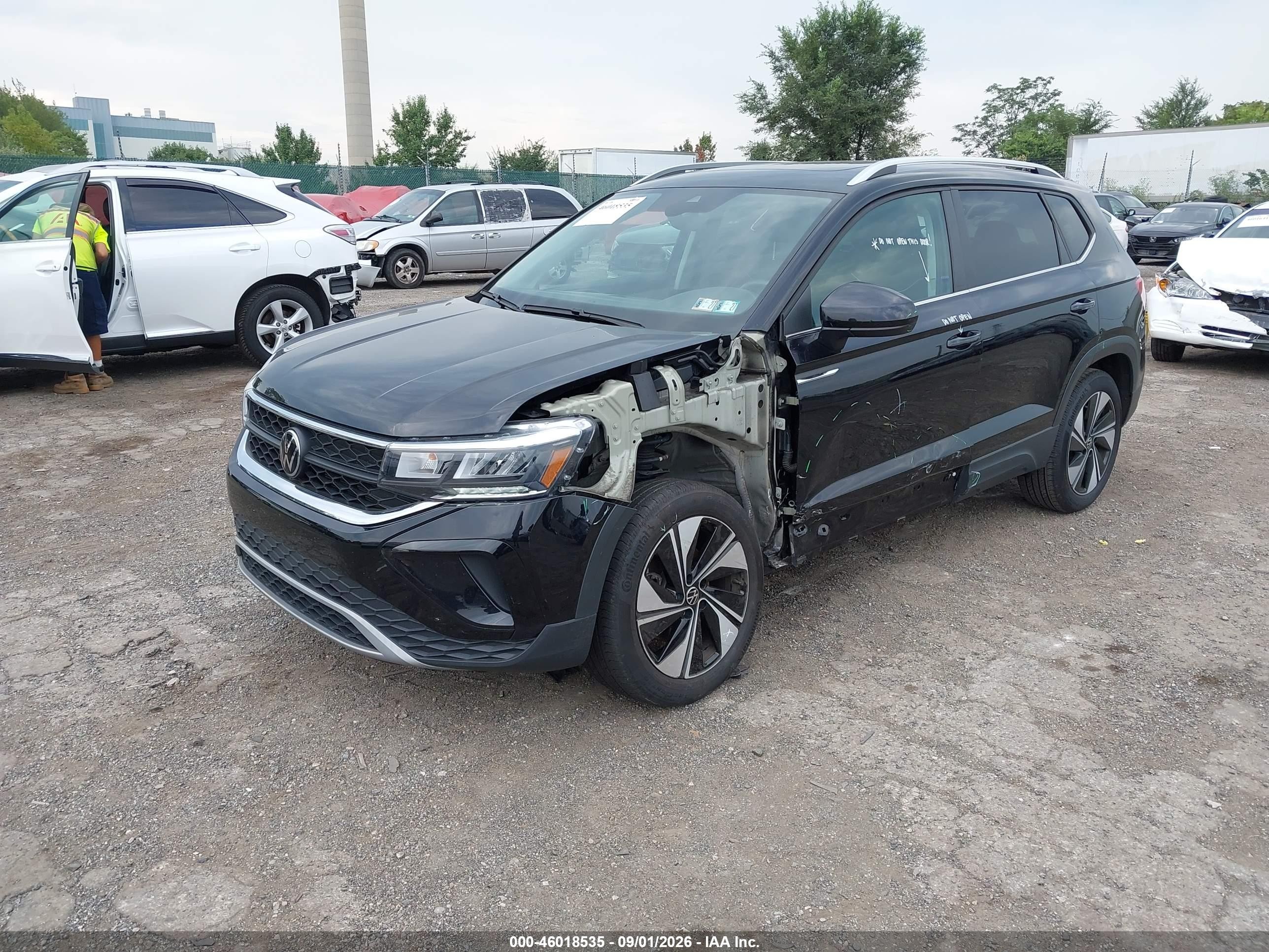 2024 Volkswagen Taos VIN 3VVEX7B21RM018155 IAAI salvage auction — Unknown, Salvage (Pennsylvania), sold $9,600 on 2026-09-10 (photo 2)