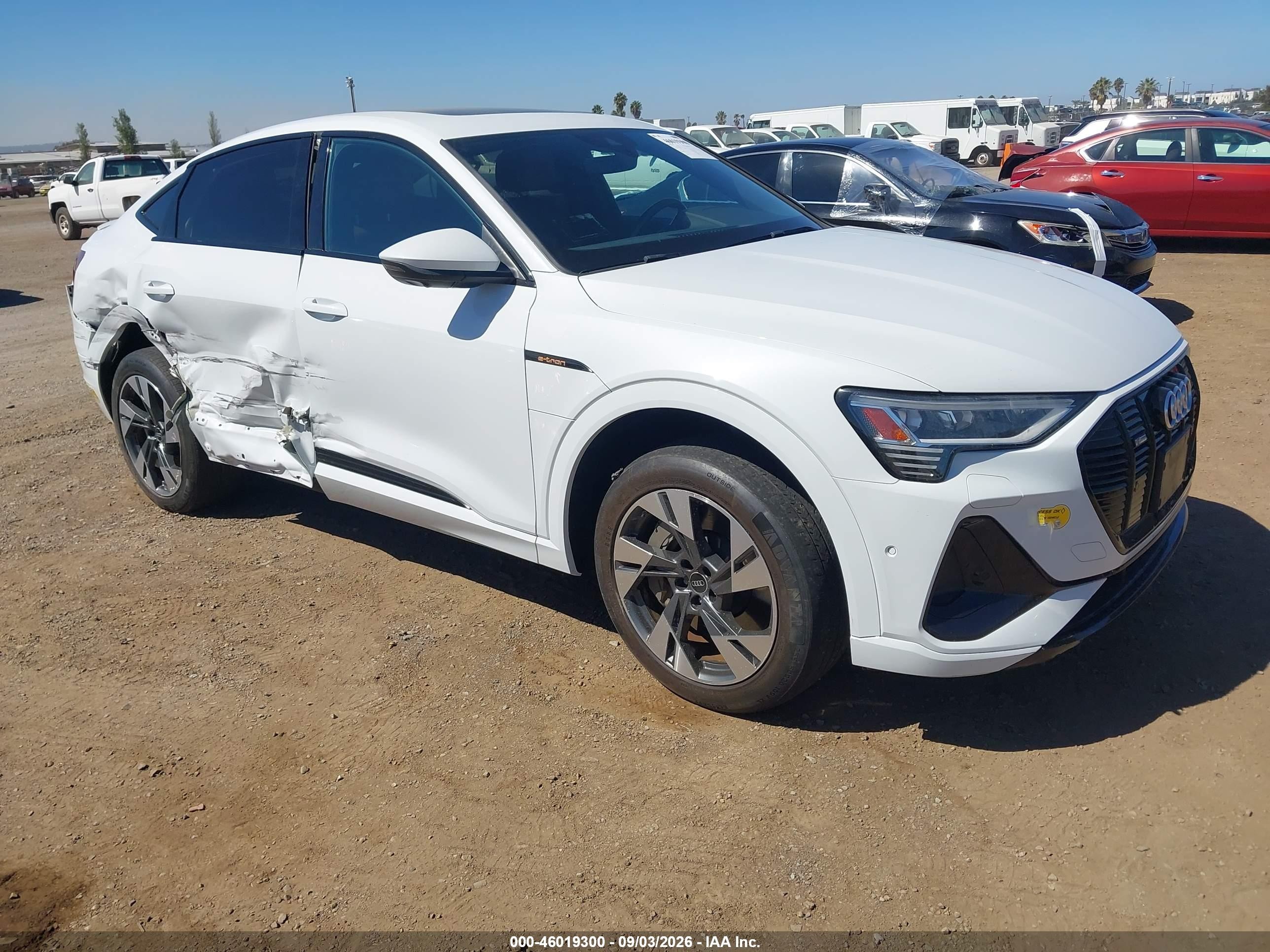 2022 Audi e-tron Sportback VIN WA11AAGE9NB013134 — IAAI salvage auction photo