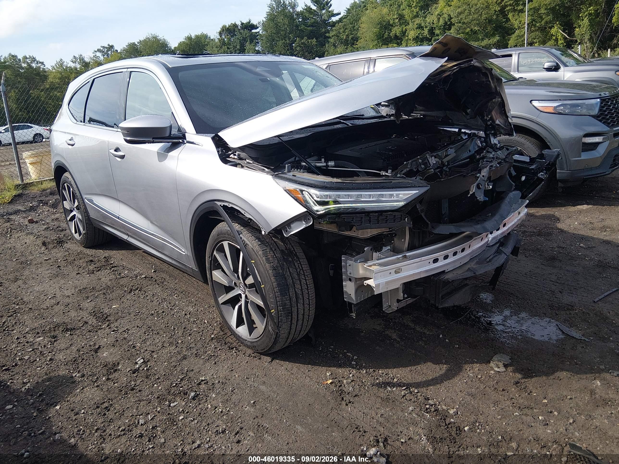 2025 Acura MDX VIN 5J8YE1H42SL009237 — IAAI salvage auction photo