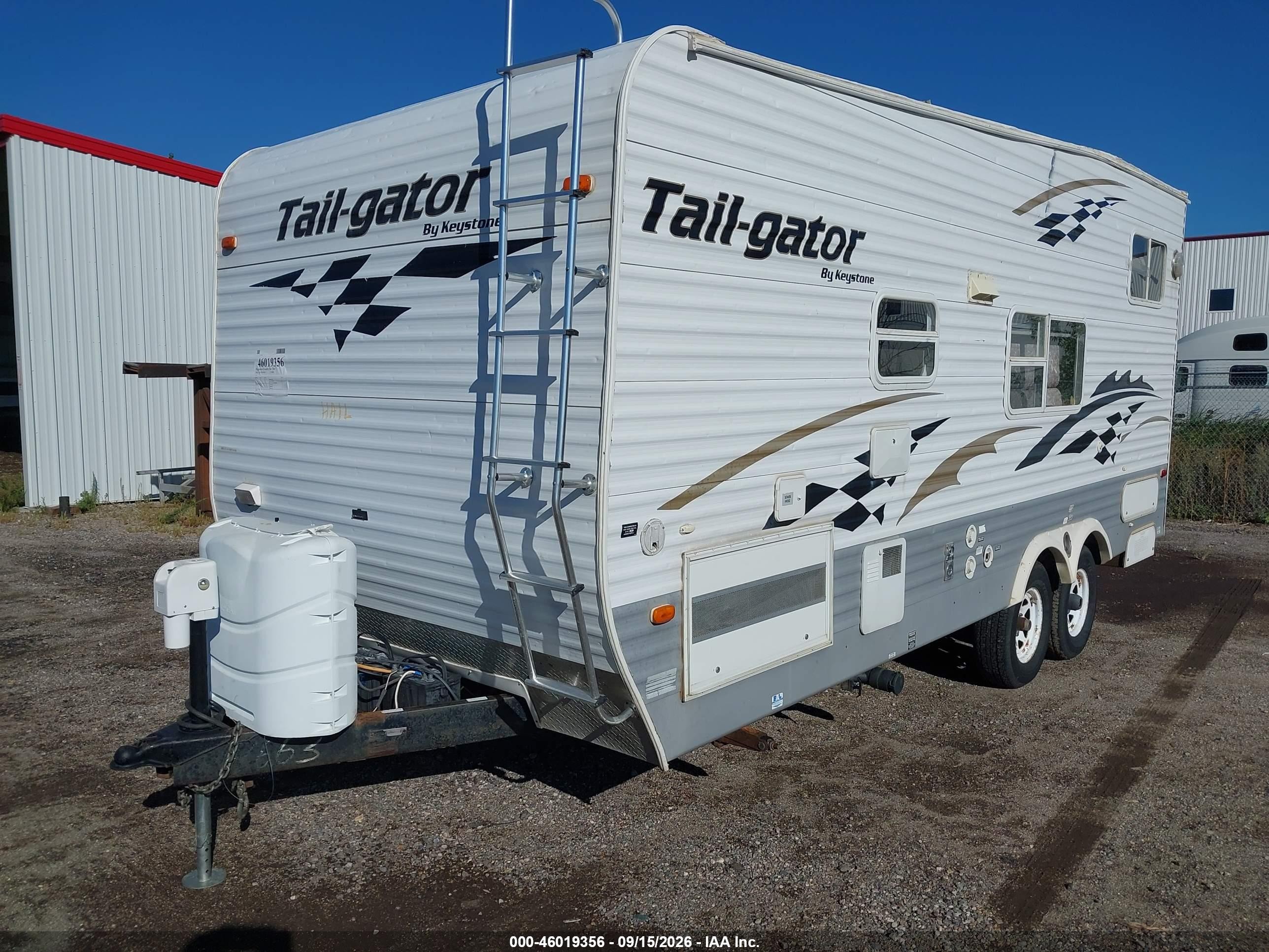 2003 Keystone Rv Tail-Gator VIN 4YDT2102139264663 IAAI salvage auction — Hail, Clear (North Dakota), sold $1,100 on 2026-10-07 (photo 2)