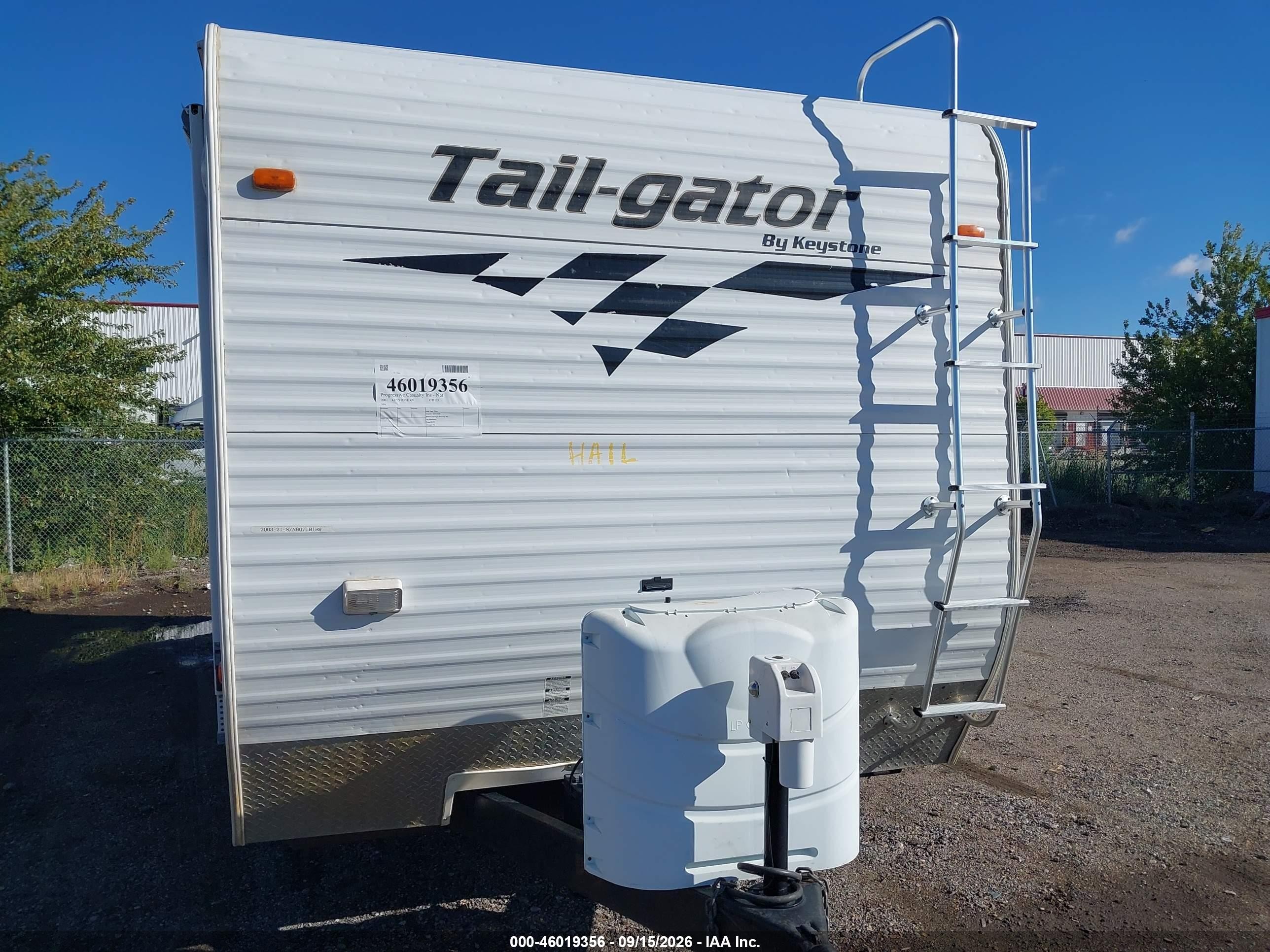 2003 Keystone Rv Tail-Gator VIN 4YDT2102139264663 IAAI salvage auction — Hail, Clear (North Dakota), sold $1,100 on 2026-10-07 (photo 6)