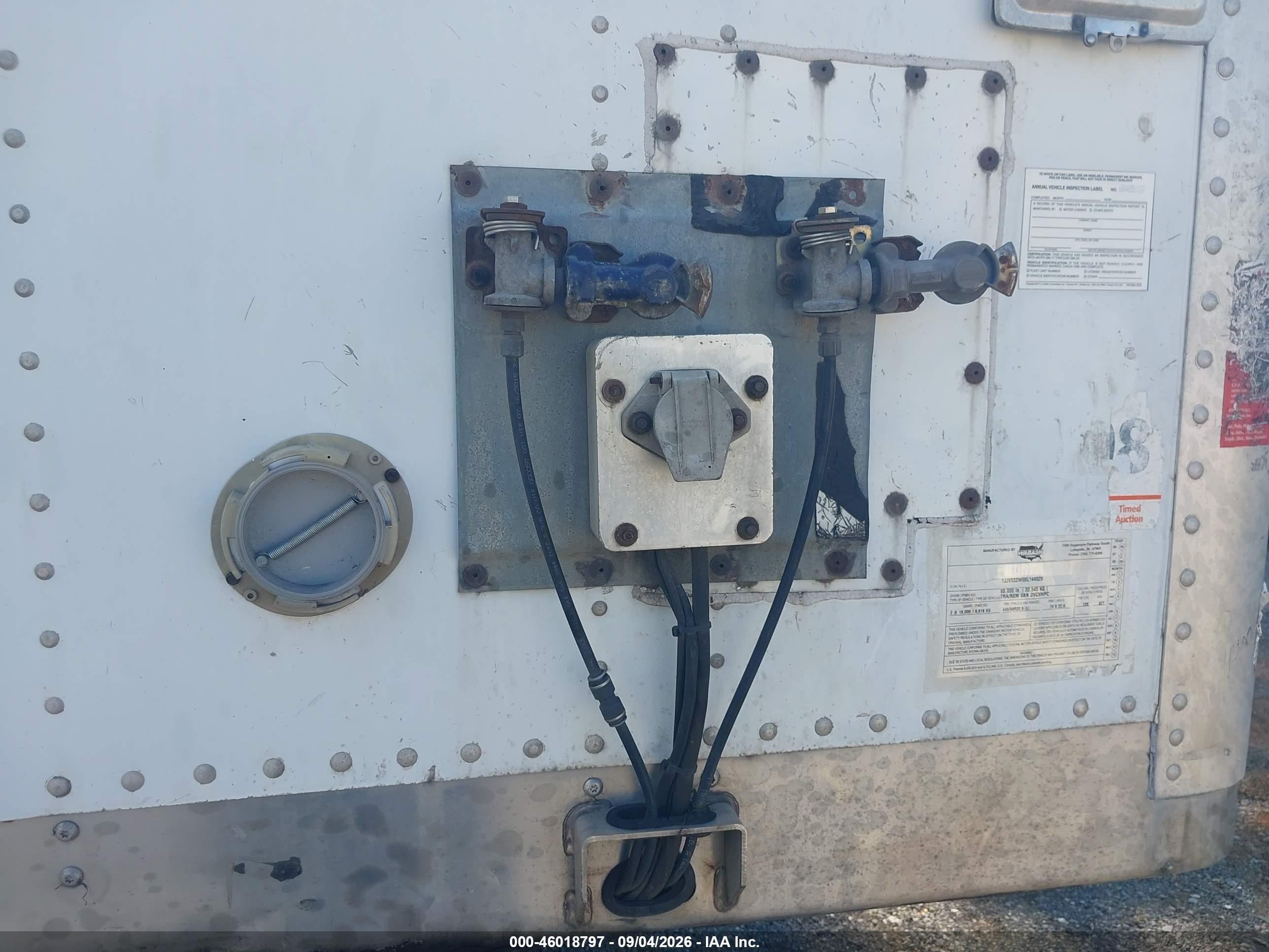 2008 Wabash National Corp Unknown VIN 1JJV532W08L144529 IAAI salvage auction — Theft, Salvage (Alabama), sold $775 on 2026-09-23 (photo 7)