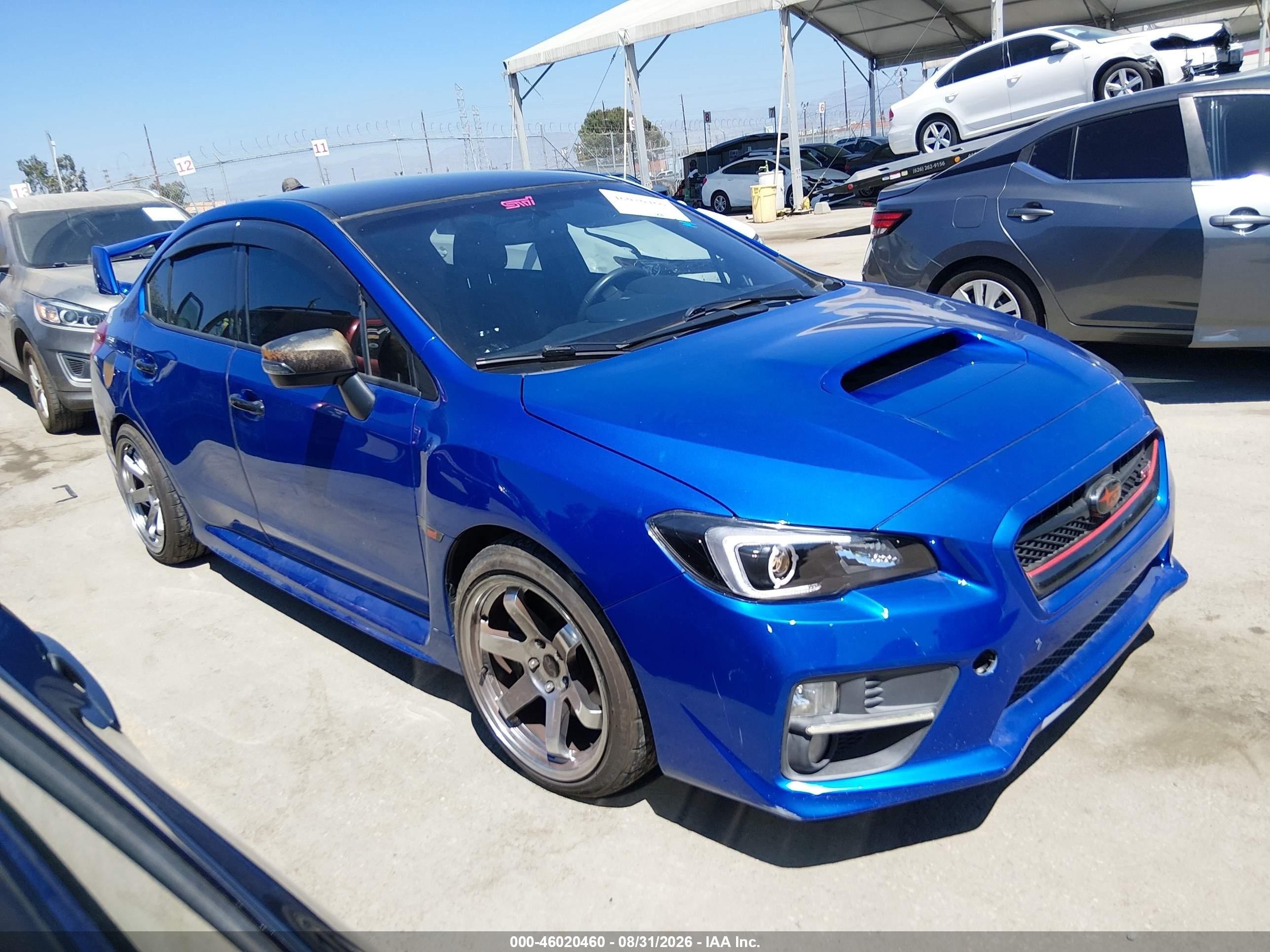 2016 Subaru WRX VIN JF1VA2V64G9817074 — IAAI salvage auction photo