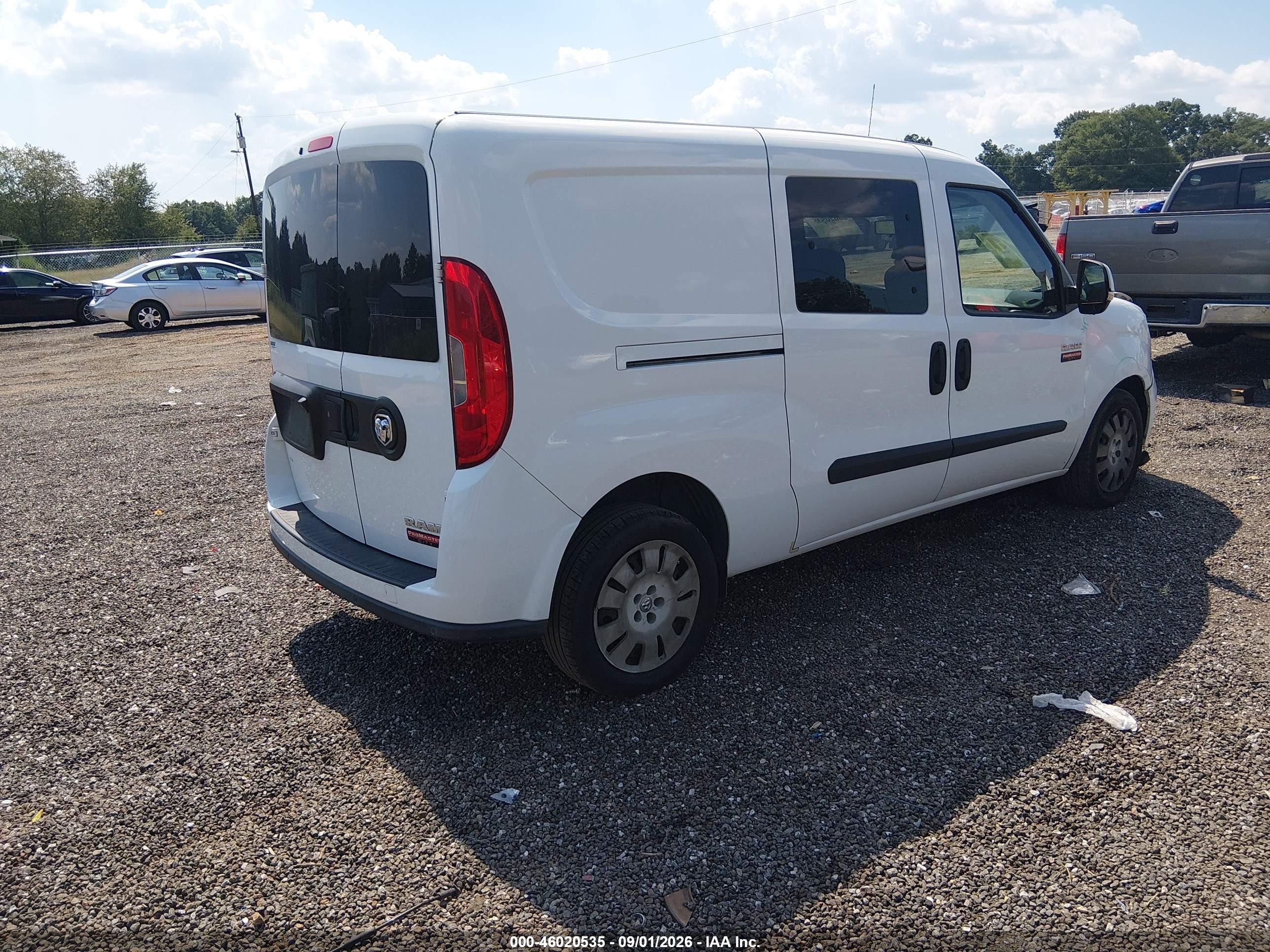 2017 Ram Promaster city VIN ZFBERFBBXH6D57505 IAAI salvage auction — Front End, Clear (South Carolina), sold $3,350 on 2026-10-06 (photo 4)