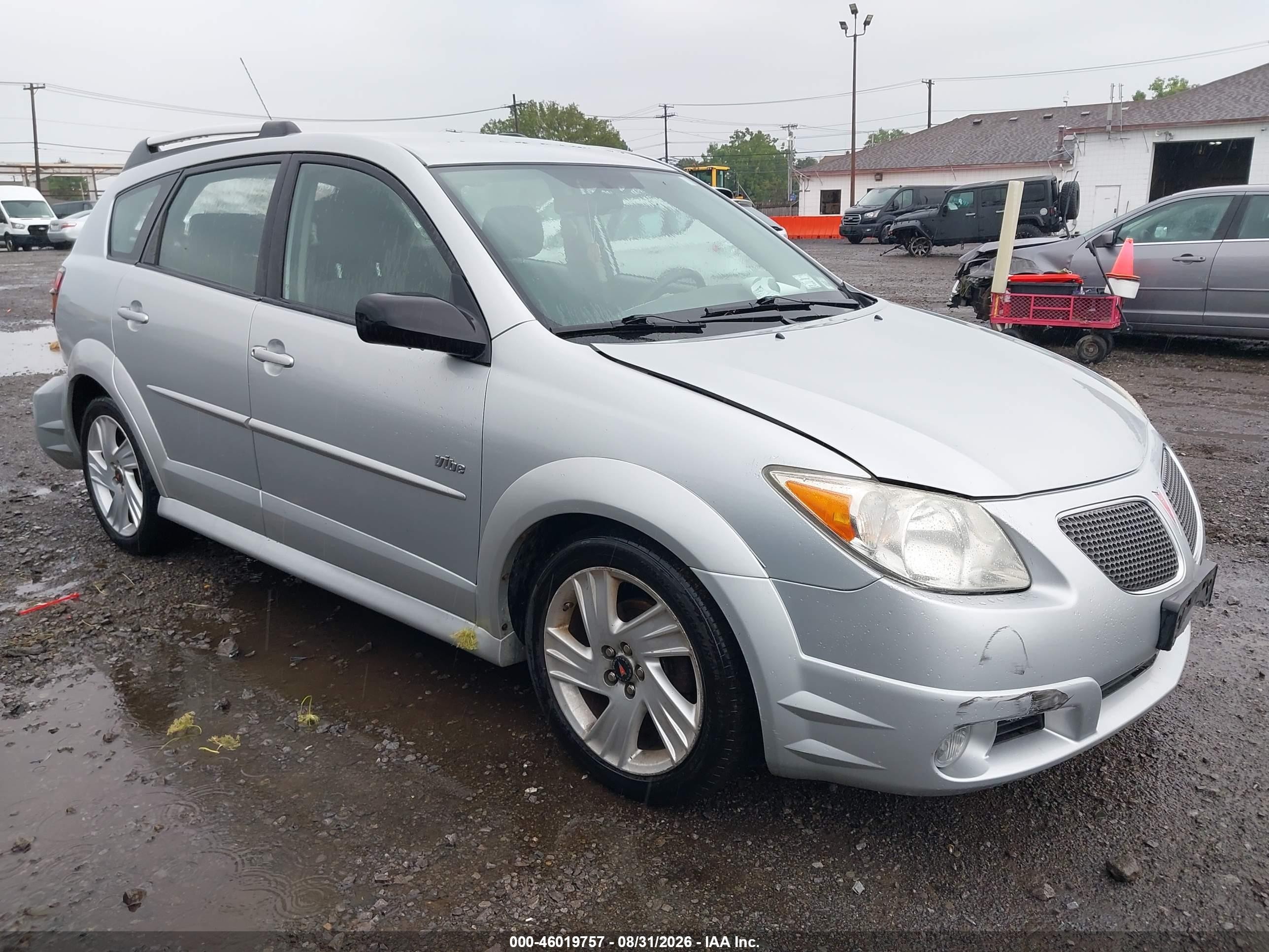 2008 Pontiac Vibe VIN 5Y2SL65838Z417234 IAAI salvage auction — Rear End, Mv-907A (New York), sold $700 on 2026-09-18 (photo 1)