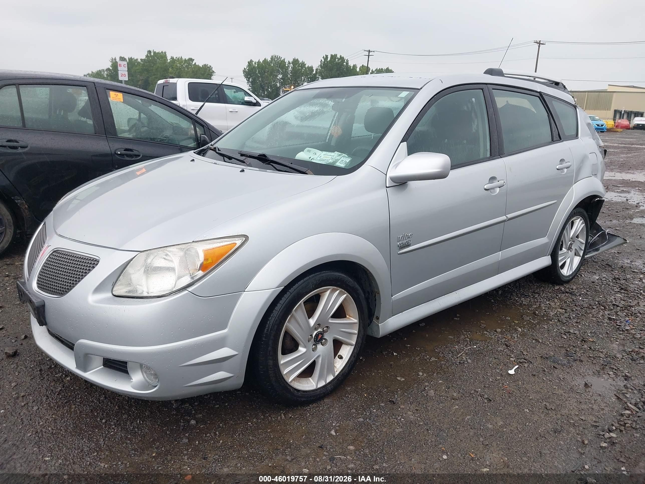 2008 Pontiac Vibe VIN 5Y2SL65838Z417234 IAAI salvage auction — Rear End, Mv-907A (New York), sold $700 on 2026-09-18 (photo 2)