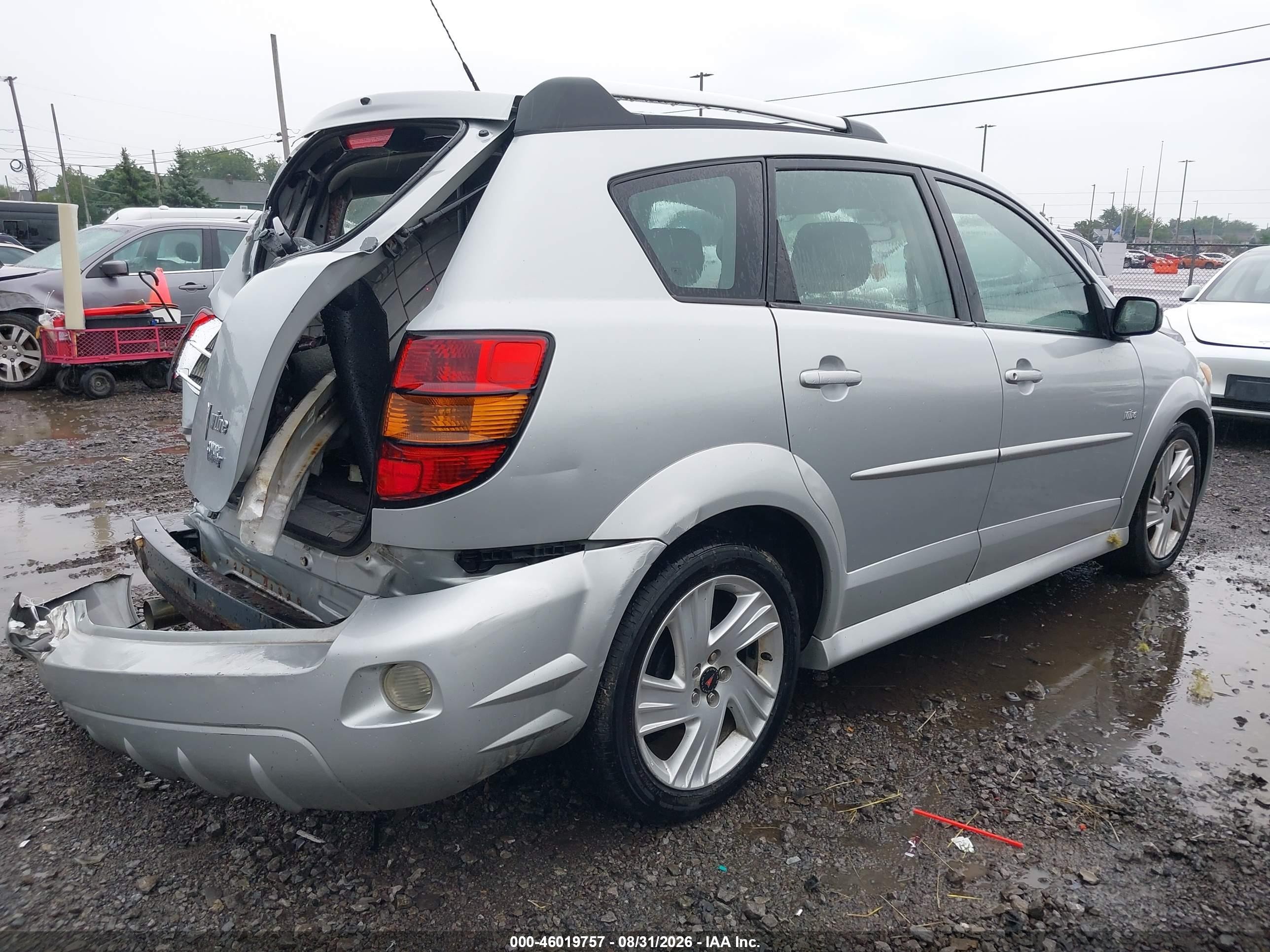 2008 Pontiac Vibe VIN 5Y2SL65838Z417234 IAAI salvage auction — Rear End, Mv-907A (New York), sold $700 on 2026-09-18 (photo 4)