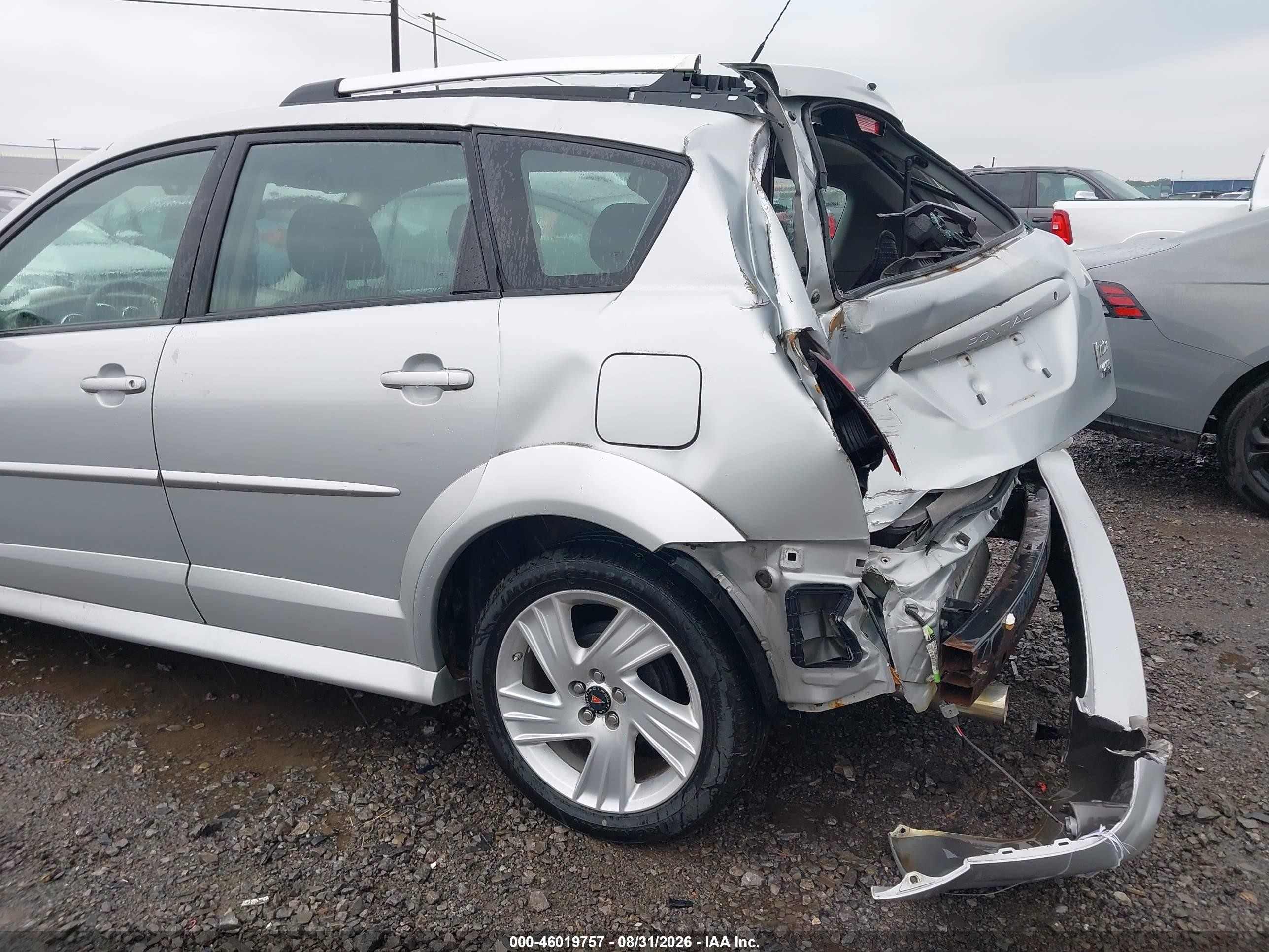 2008 Pontiac Vibe VIN 5Y2SL65838Z417234 IAAI salvage auction — Rear End, Mv-907A (New York), sold $700 on 2026-09-18 (photo 6)