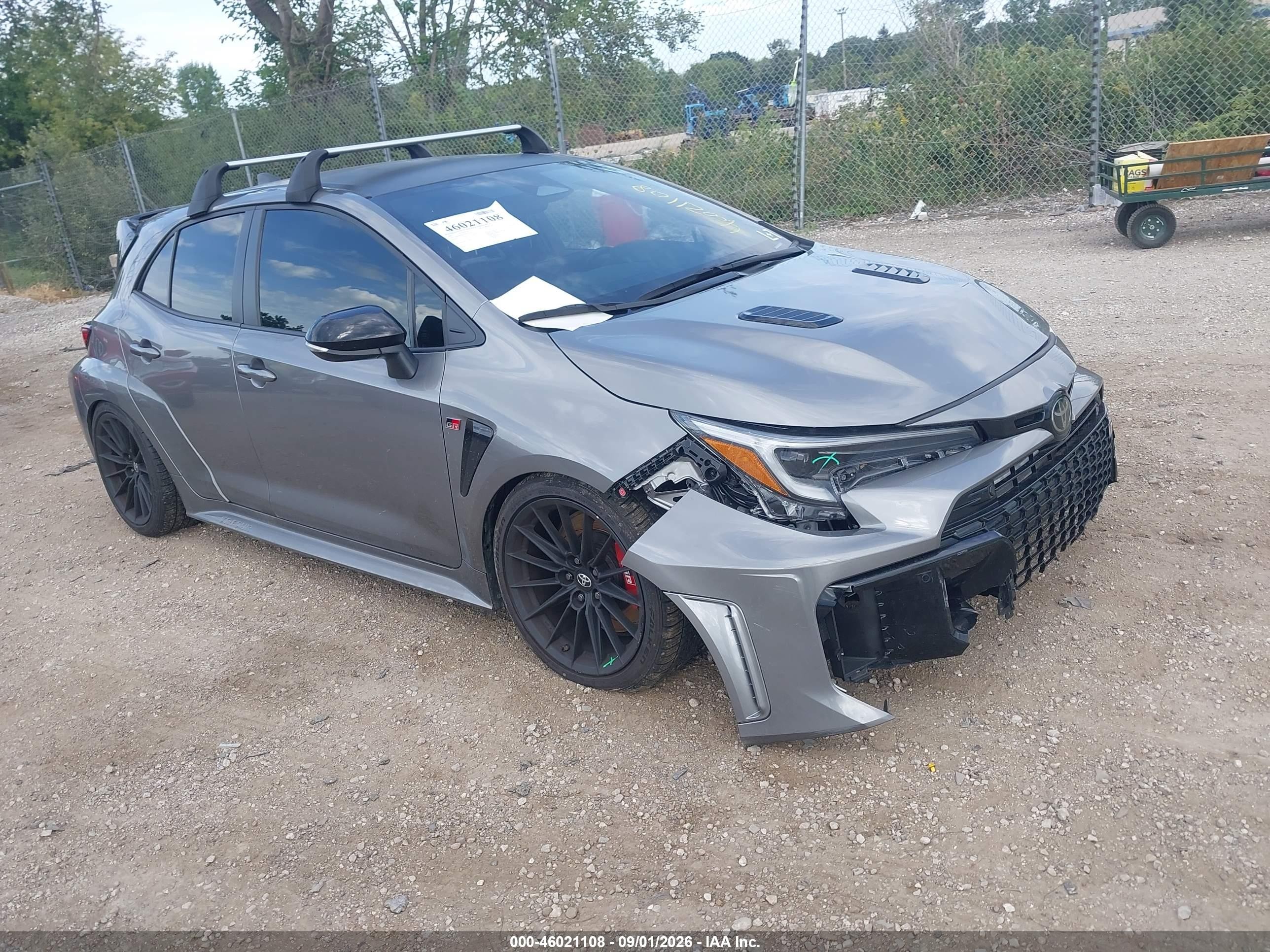 2025 Toyota GR Corolla VIN JTNABAAE1SA021320 — IAAI salvage auction photo