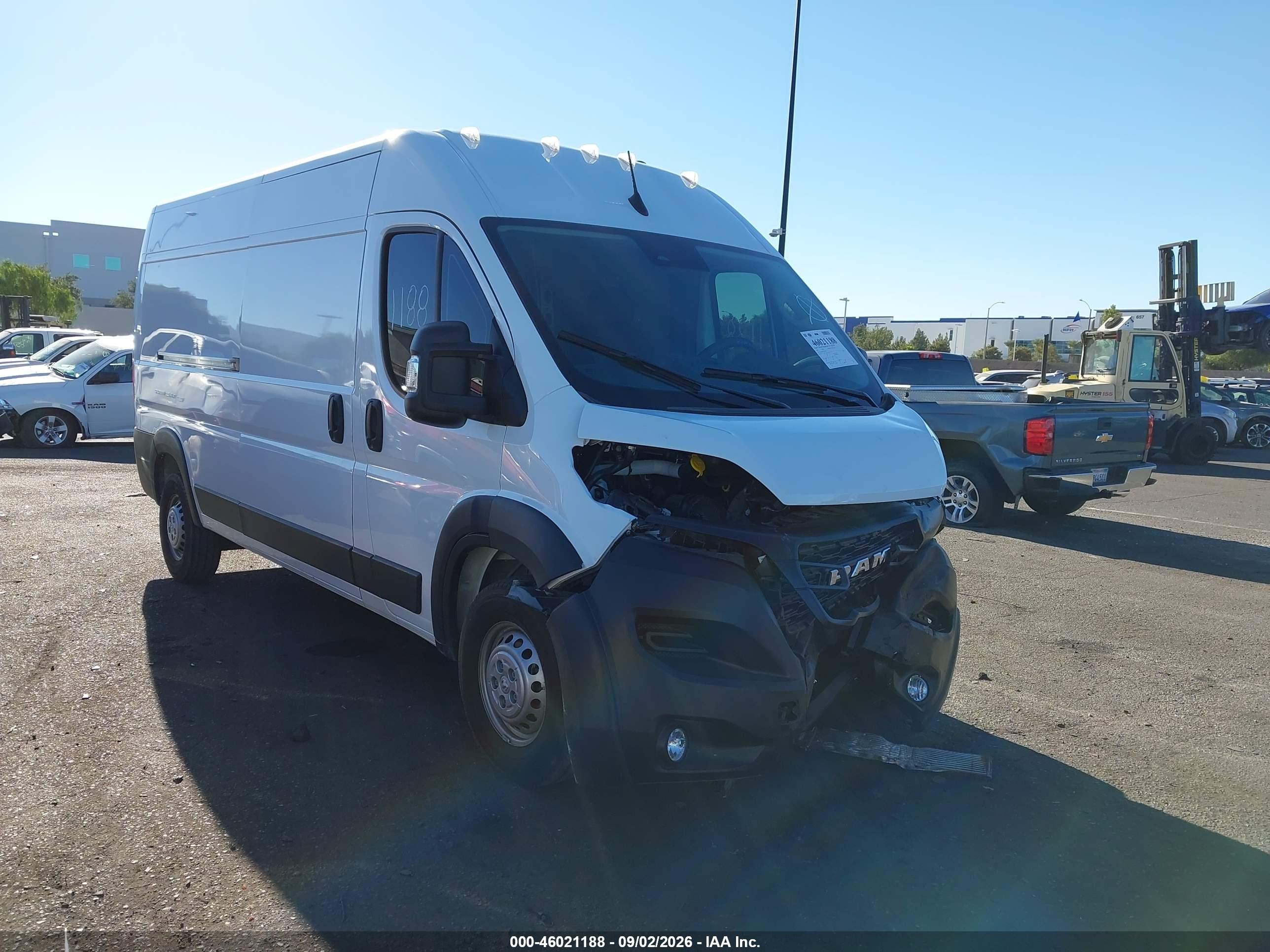 2026 Ram ProMaster 2500 VIN 3C6LRVDG4TE160537 — IAAI salvage auction photo