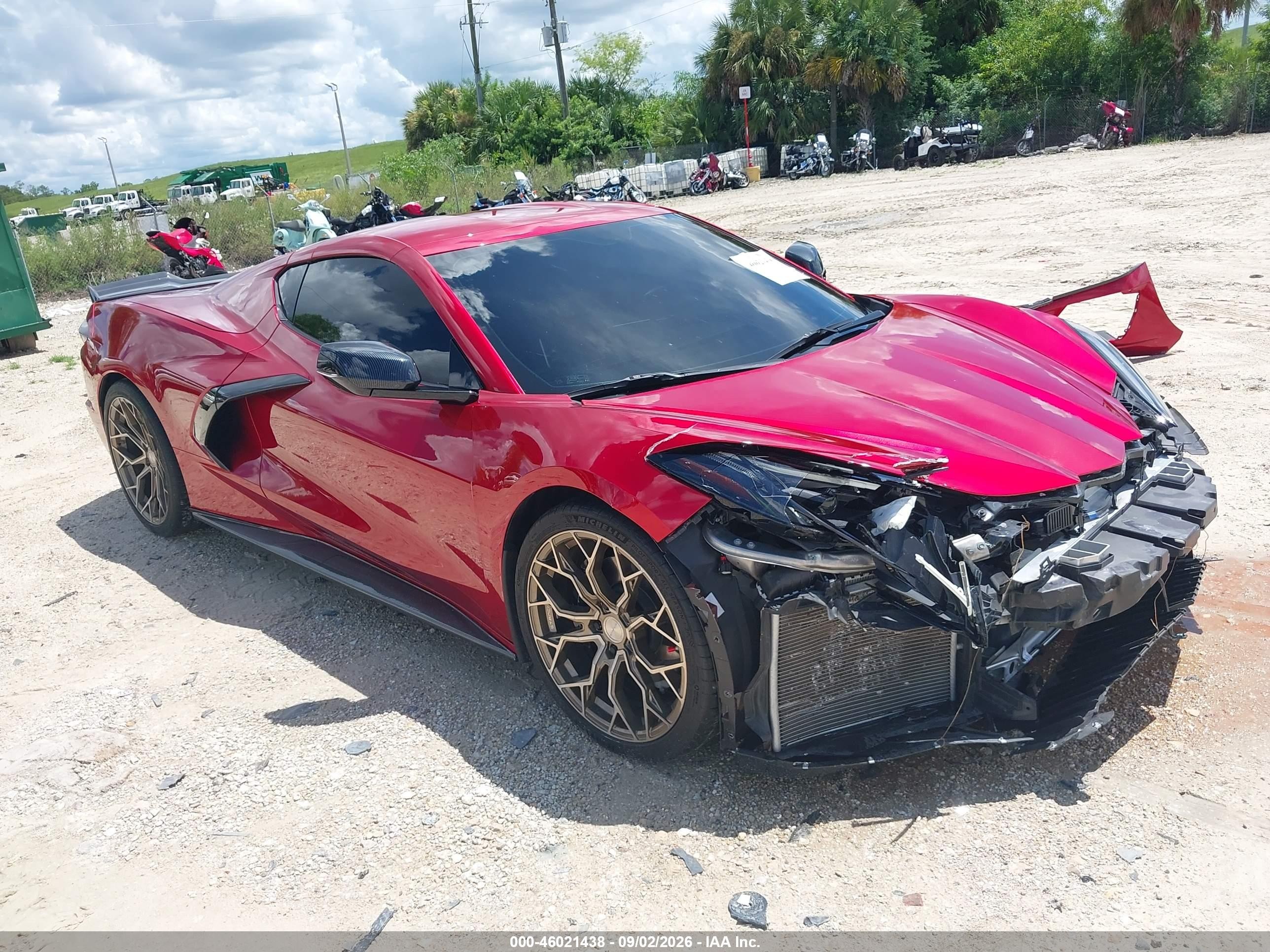 2022 Chevrolet Corvette Stingray VIN 1G1YB2D47N5114280 — IAAI salvage auction photo