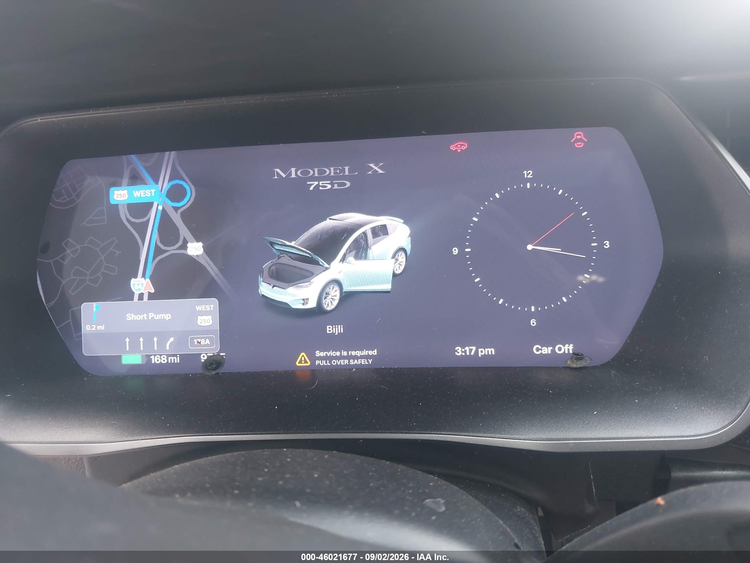 2018 Tesla Model X VIN 5YJXCBE29JF114027 IAAI salvage auction — Front End, Salvage (Virginia), sold $4,350 on 2026-10-09 (photo 7)