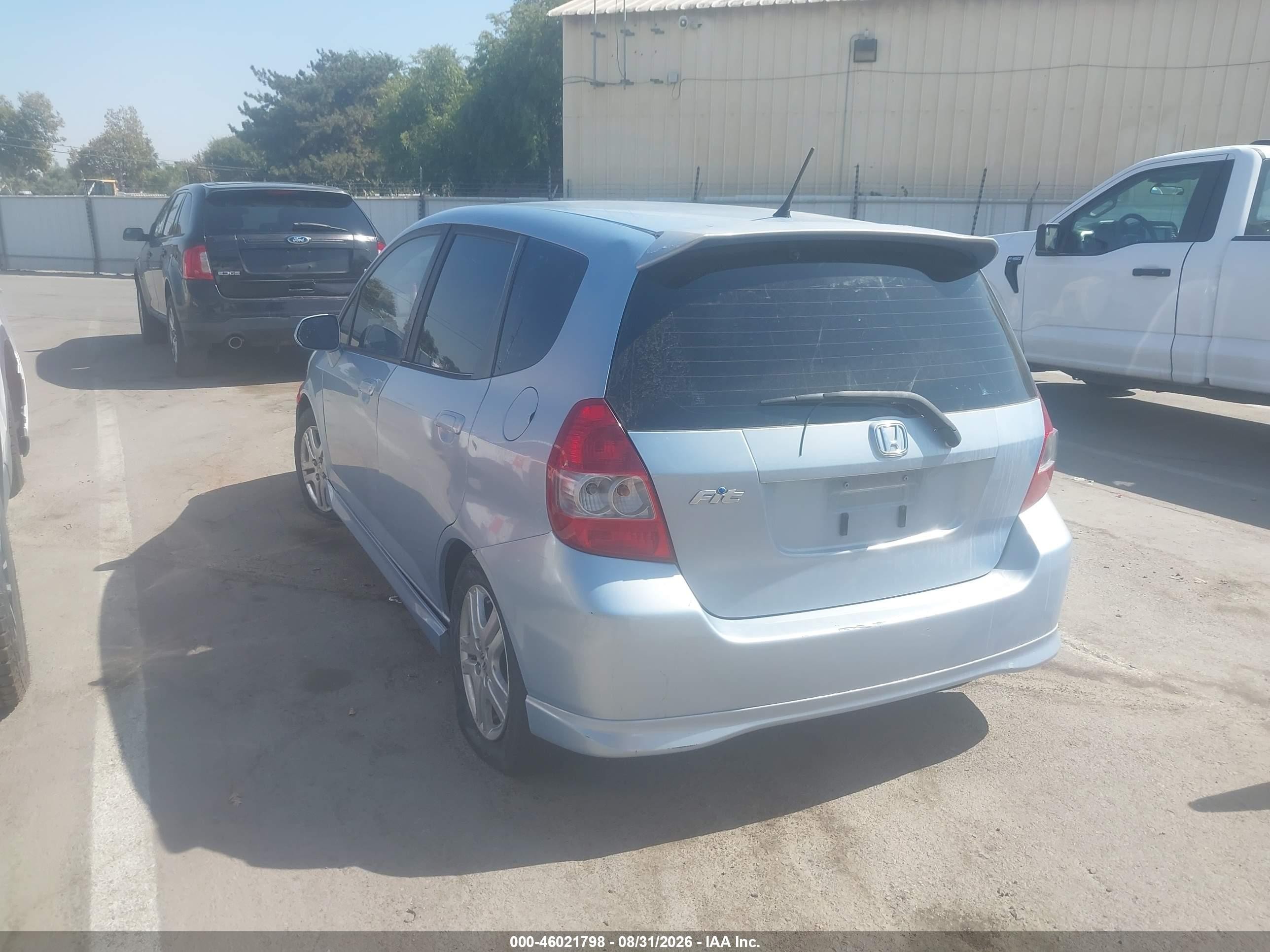 2008 Honda Fit VIN JHMGD38698S065831 IAAI salvage auction — Normal Wear, Clear - Dealer Only (California), sold $550 on 2026-09-08 (photo 3)
