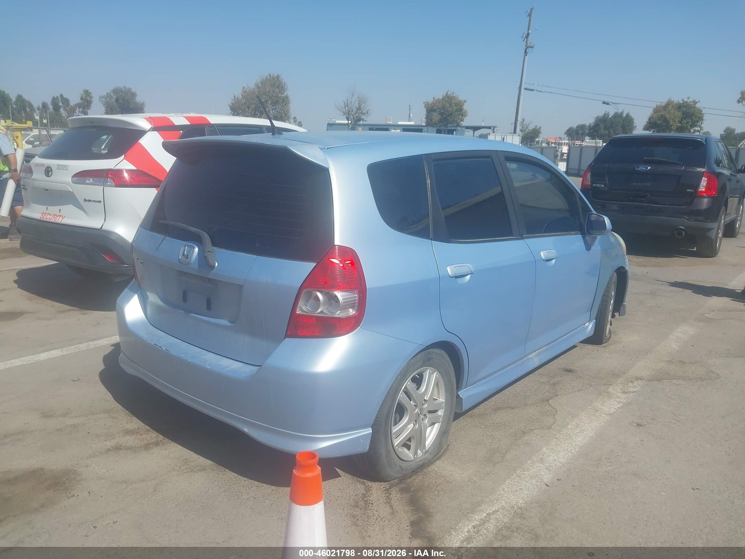 2008 Honda Fit VIN JHMGD38698S065831 IAAI salvage auction — Normal Wear, Clear - Dealer Only (California), sold $550 on 2026-09-08 (photo 4)
