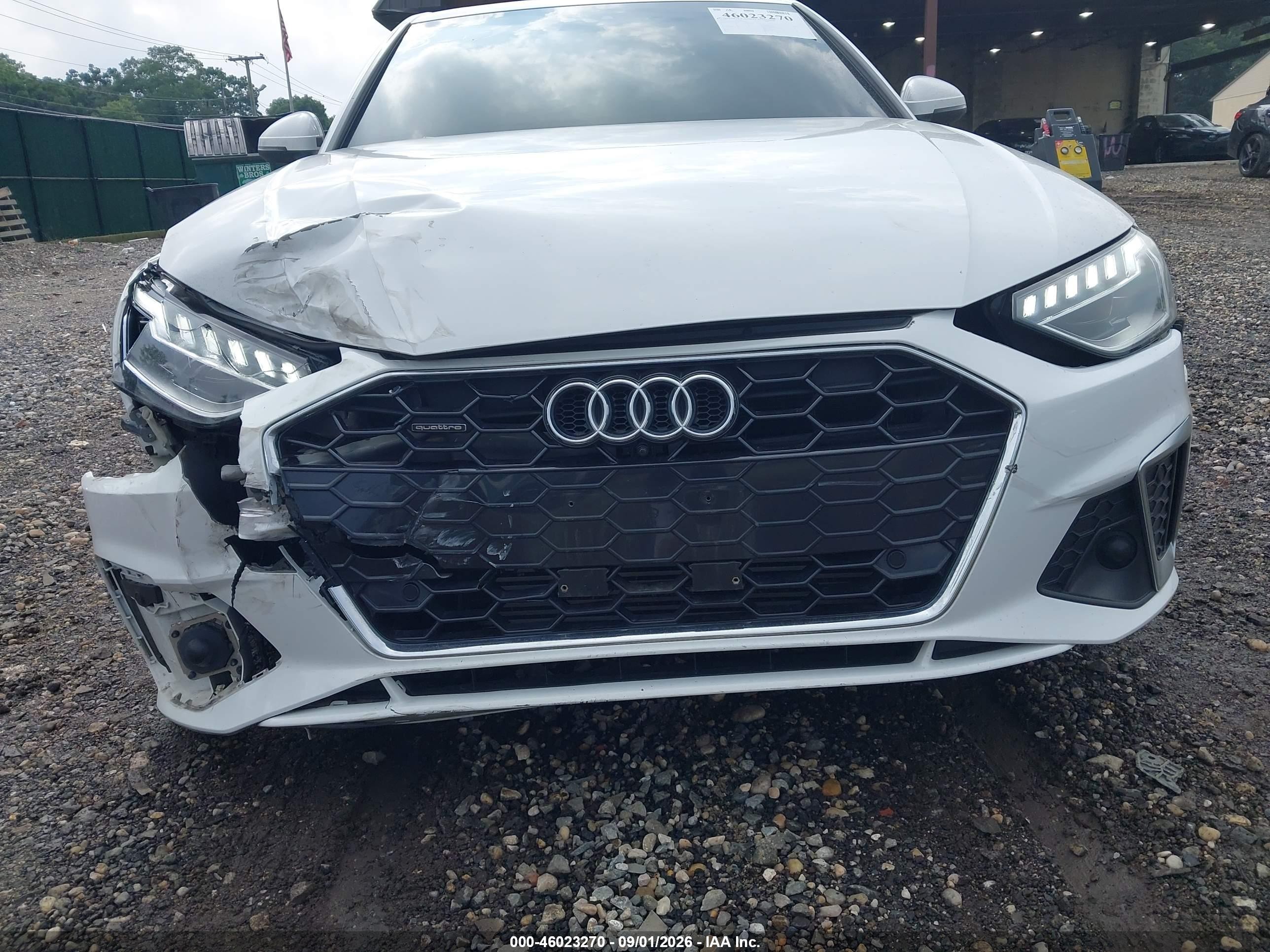 2023 Audi A4 VIN WAUEAAF43PA036186 IAAI salvage auction — Front End, Mv-907A (New York), sold $7,300 on 2026-09-24 (photo 6)