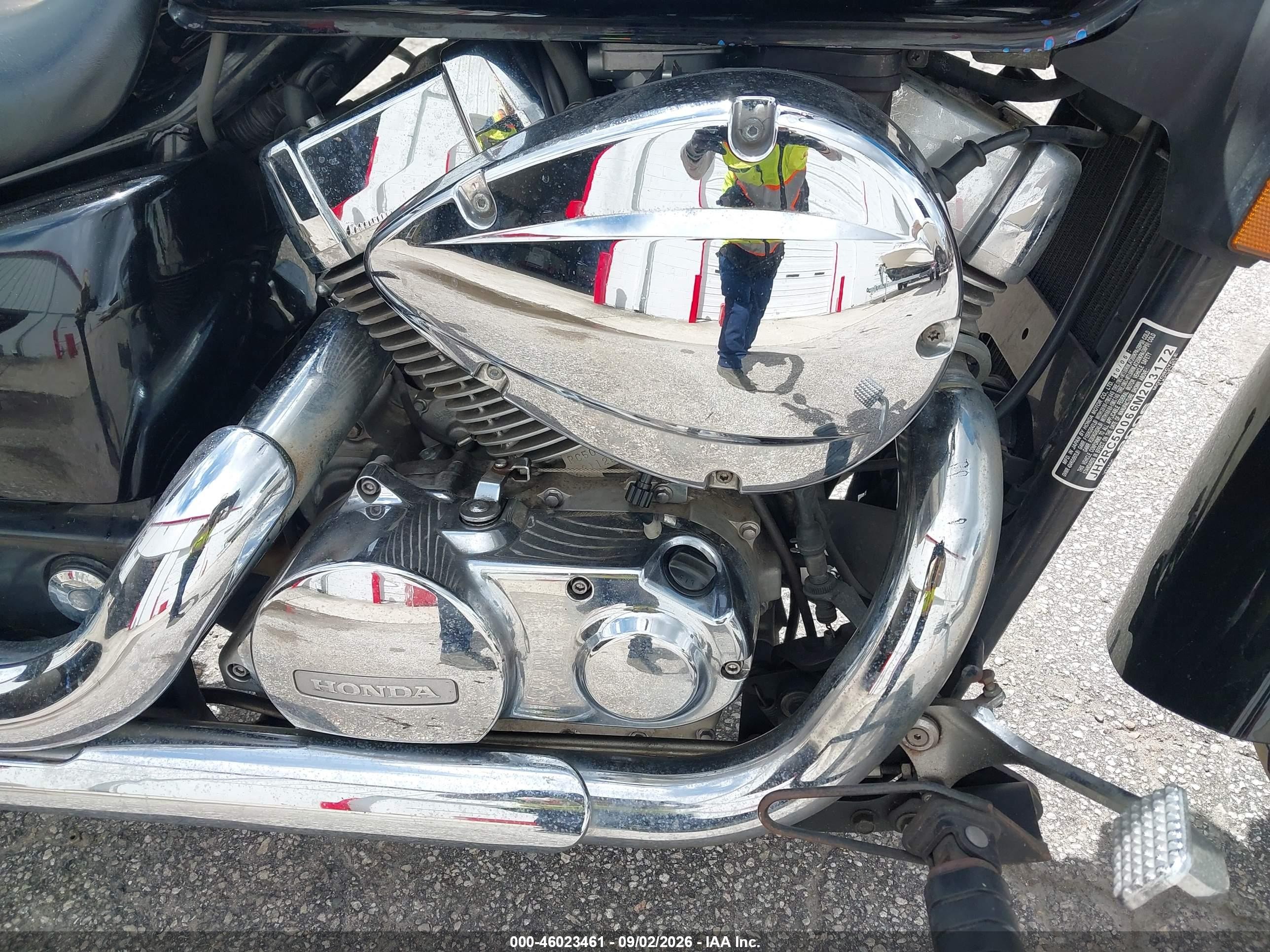 2006 Honda Vt750 VIN JH2RC50066M203172 IAAI salvage auction — Normal Wear, Clear (Florida), sold $250 on 2026-09-09 (photo 8)