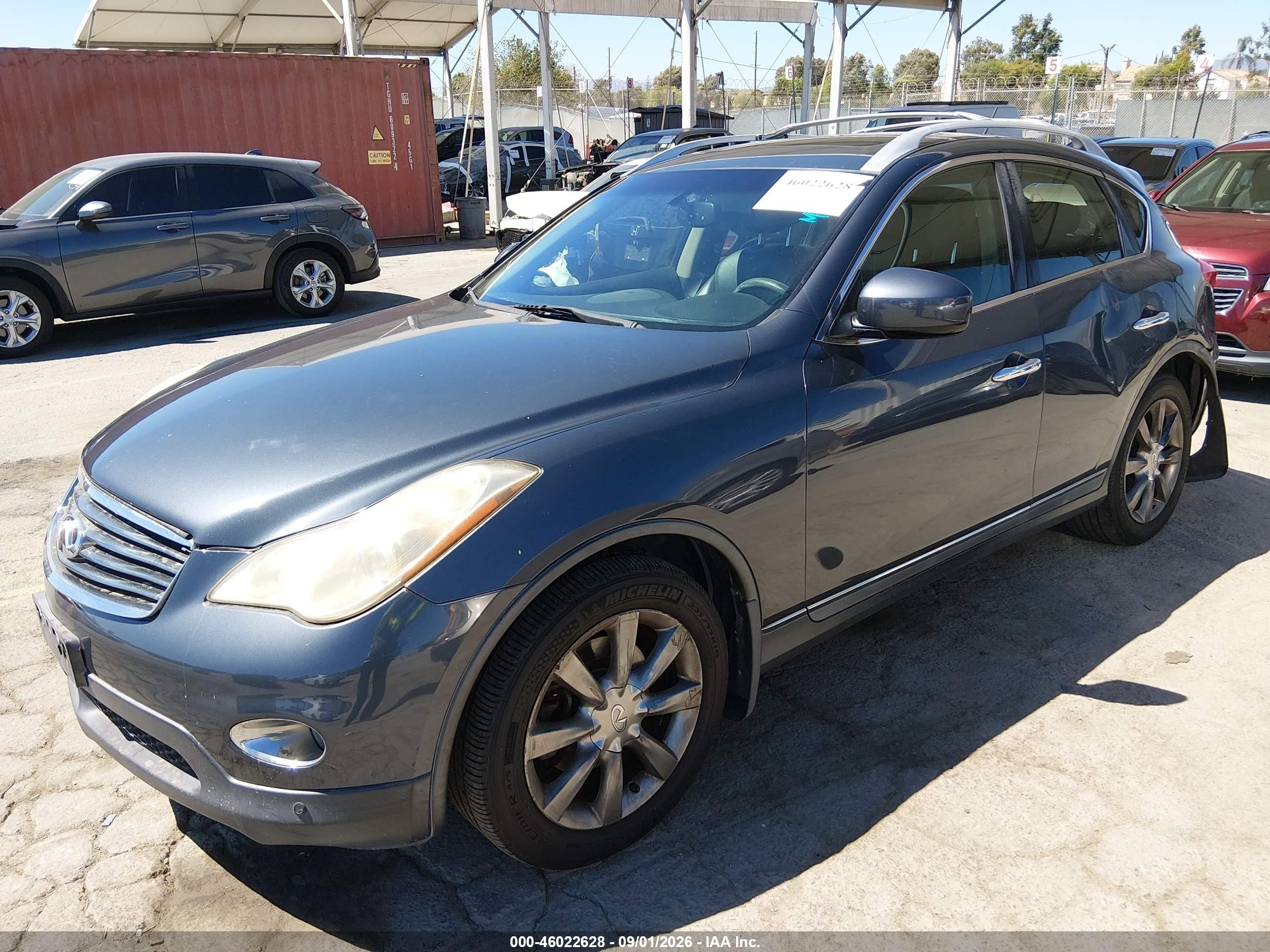 2008 Infiniti EX35 VIN JNKAJ09F88M361889 IAAI salvage auction — Rear End, Salvage (California), sold $400 on 2026-09-23 (photo 2)